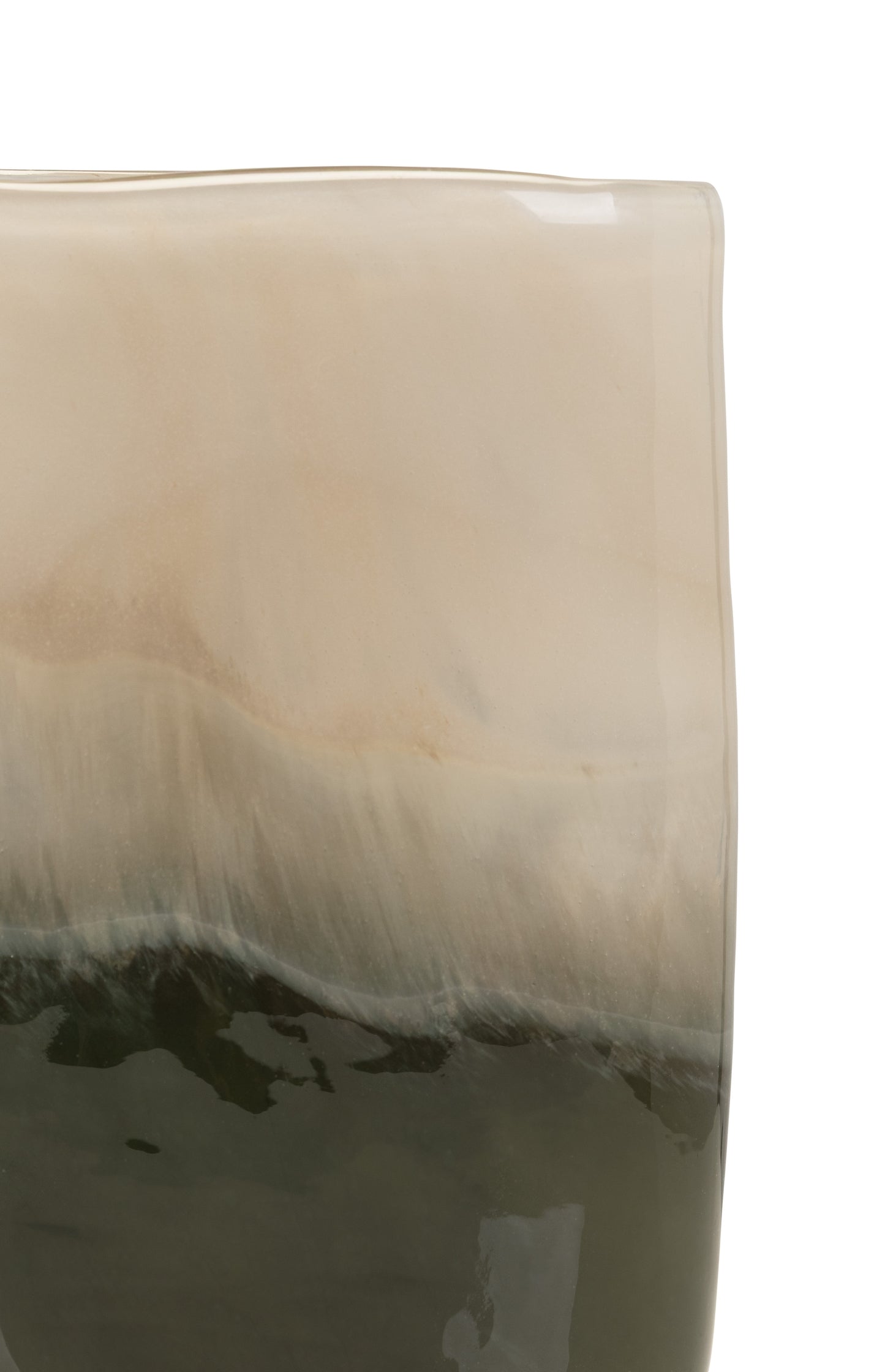 Glass vase with color gradient - small