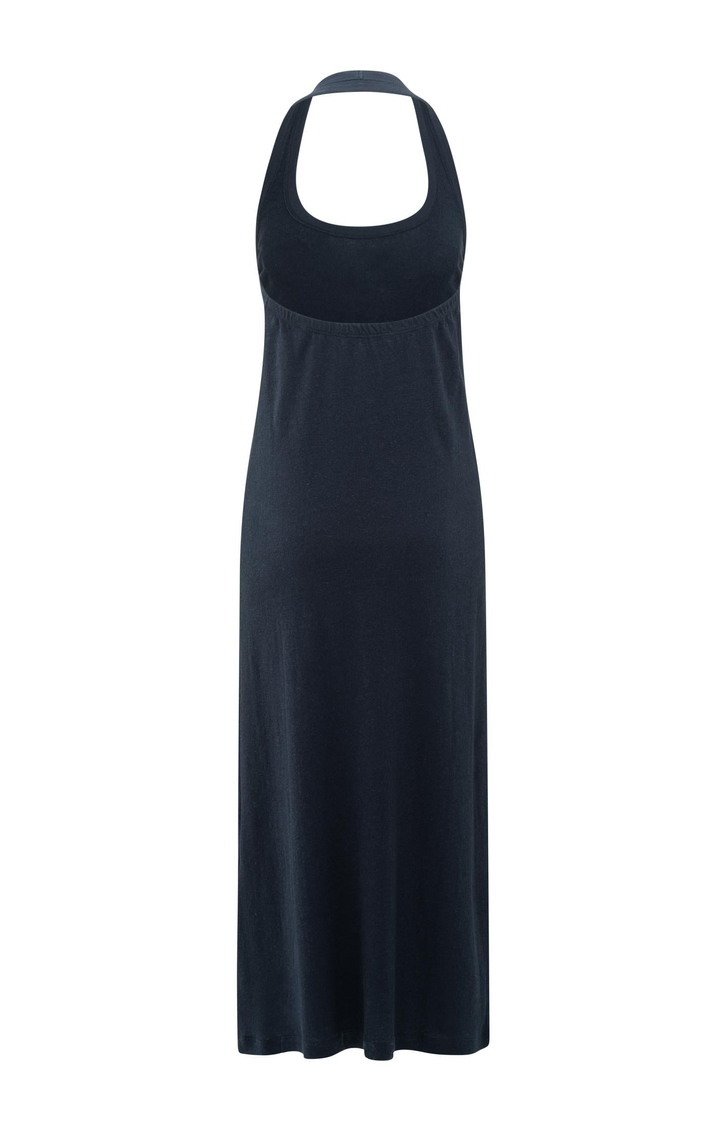 Halter dress with open back