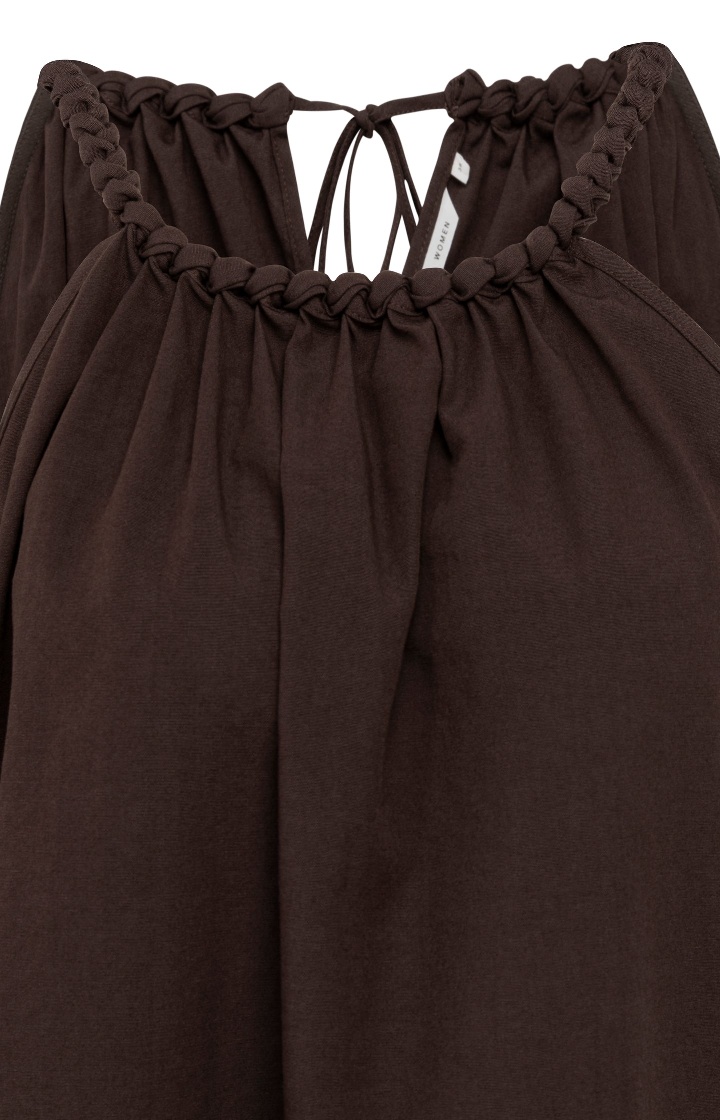 Halter top with braided neckline and tie detail - Type: video