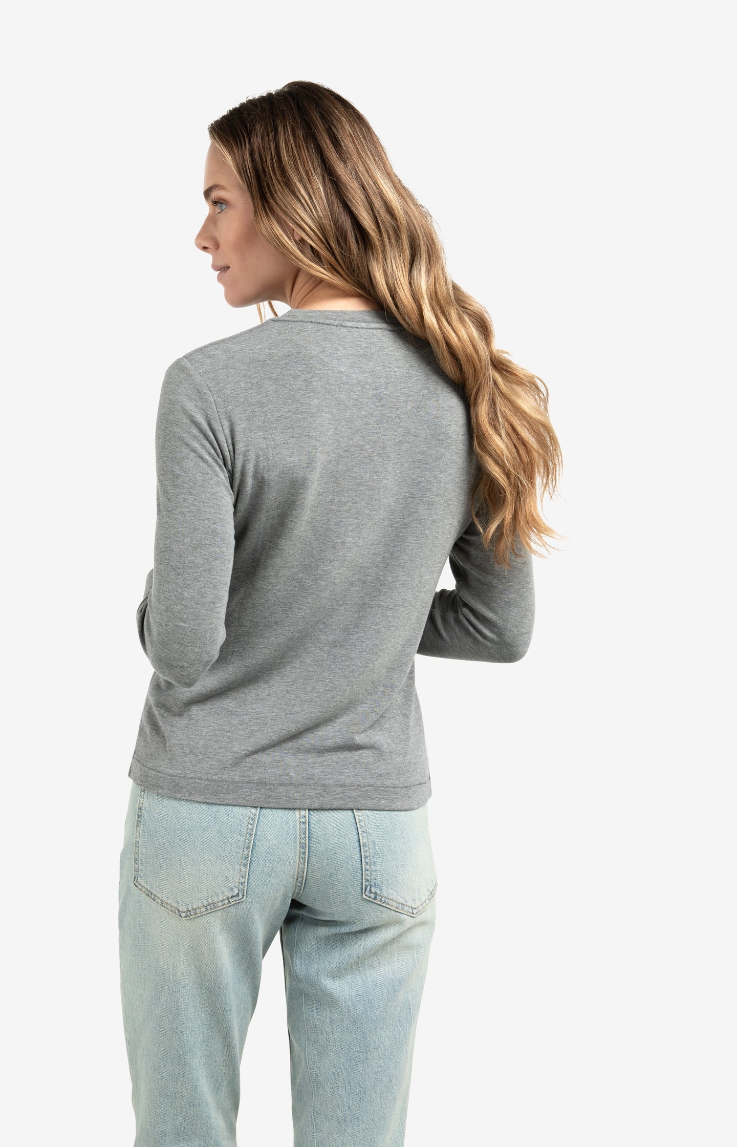 Heavyweight jersey top with long sleeves