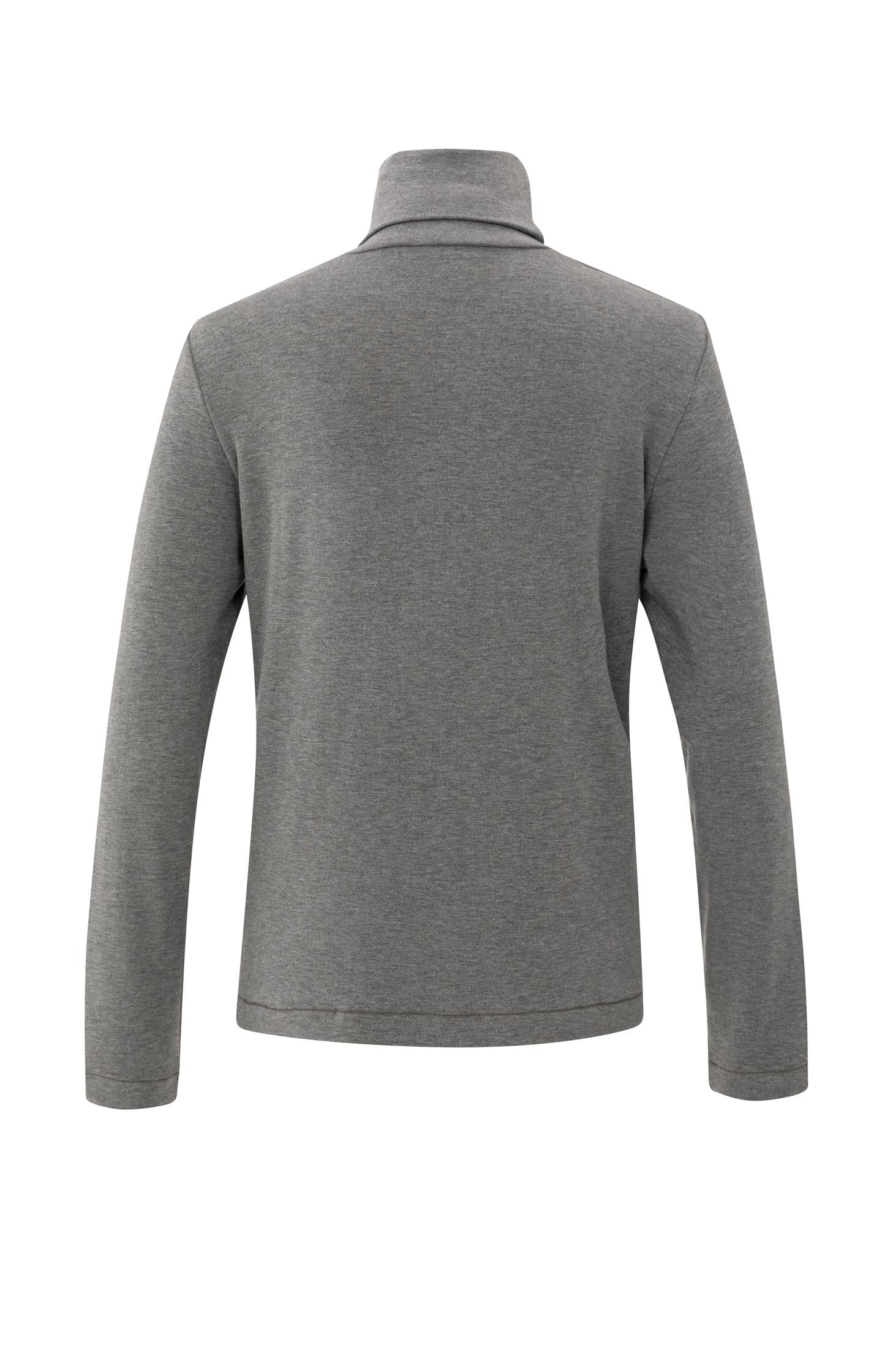 Heavyweight jersey top with turtleneck and long sleeves