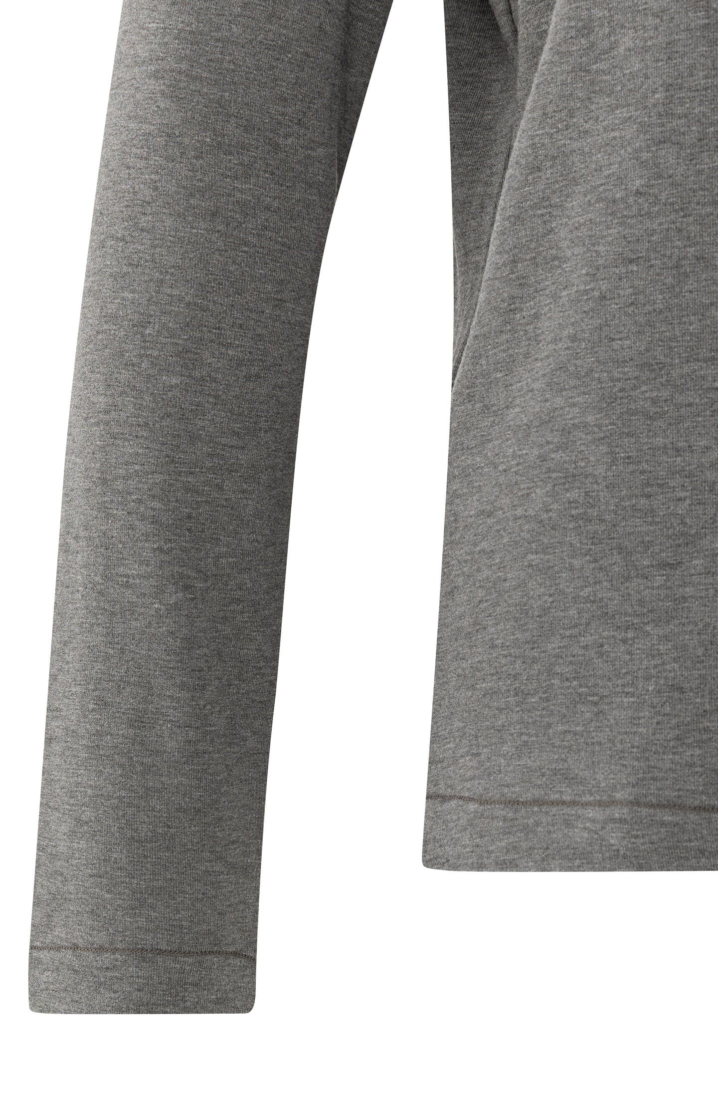Heavyweight jersey top with turtleneck and long sleeves