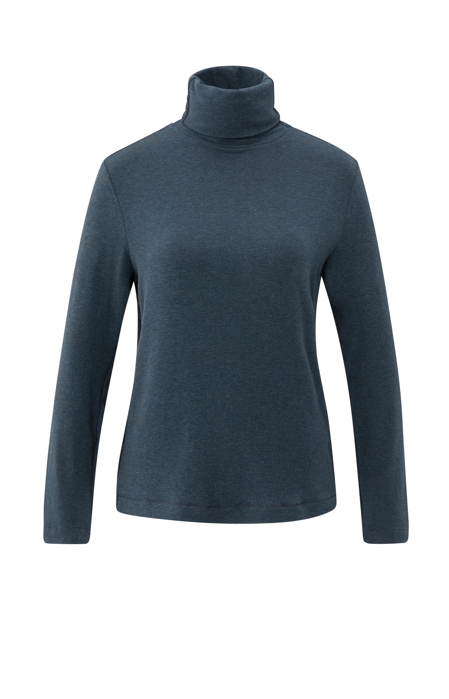 Heavyweight jersey top with turtleneck and long sleeves - Type: product
