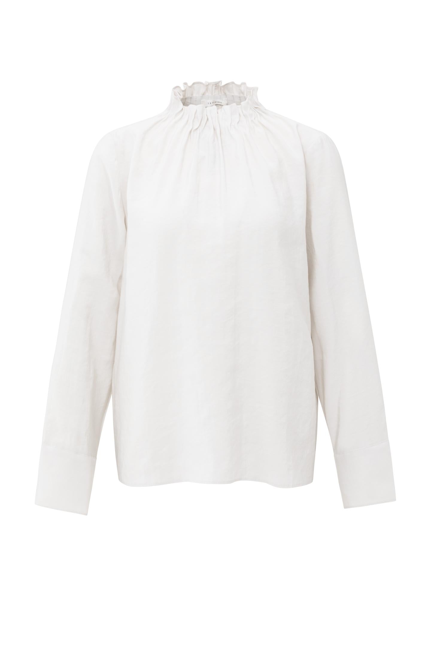 High neck top with drawstring hem - Type: product