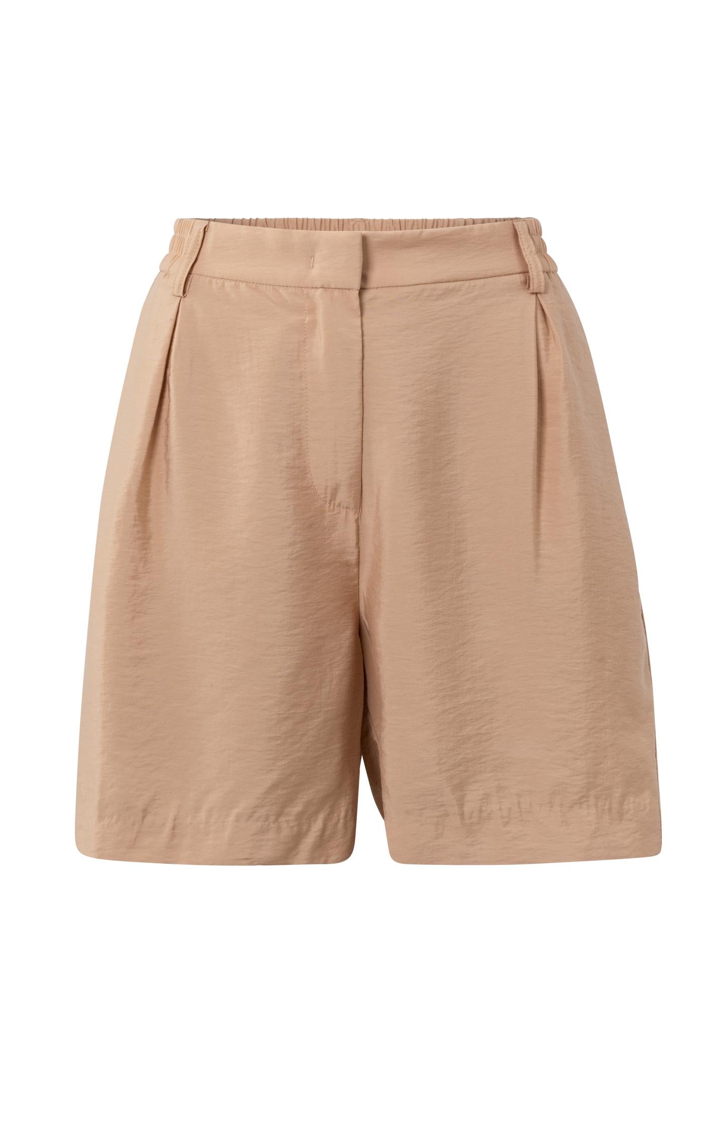 High waist Bermuda shorts with side pockets and zip fly - Type: product