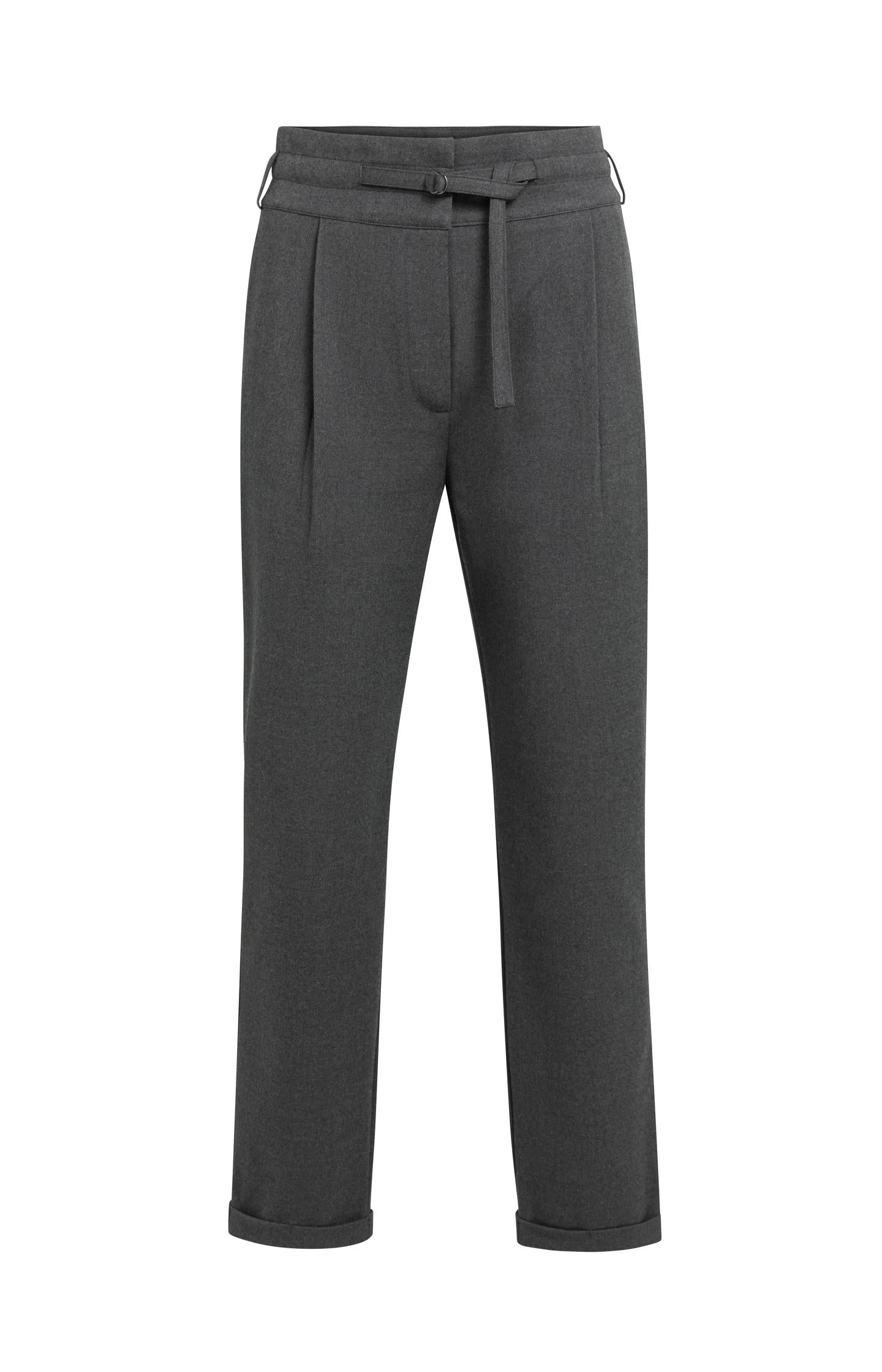 Hose mit hohem Bund und Gürteldetail