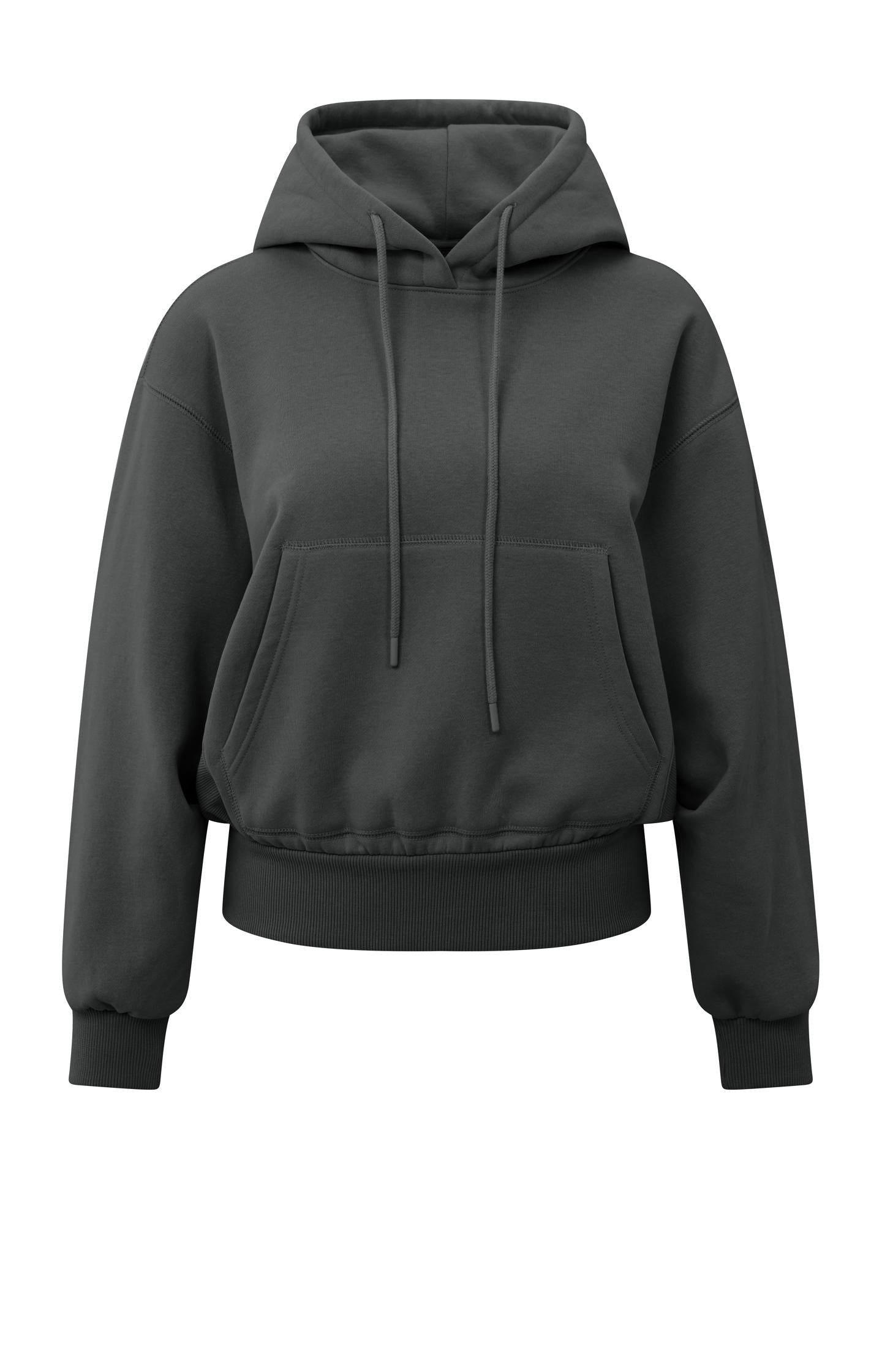 Hoodie with pleated hem - Type: product