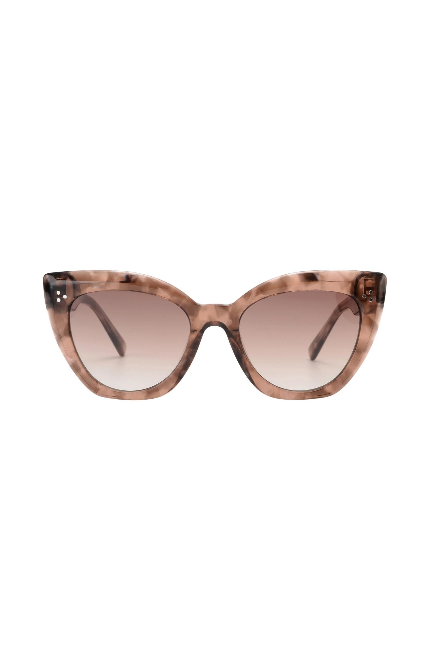 Jacky sunglasses in cat eye design with soft colored lenses