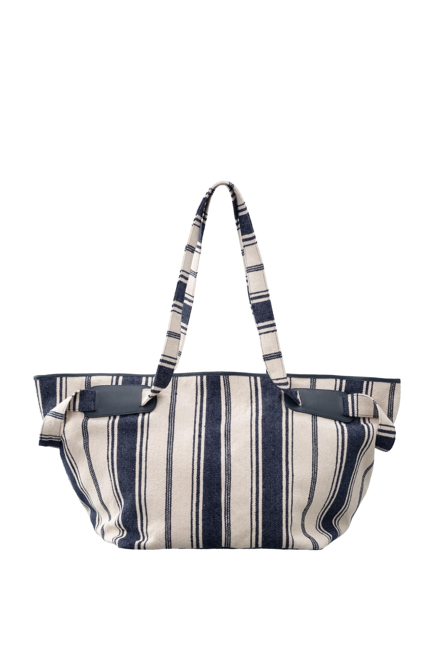 Jacquard beach bag - Off White Dessin - Type: product