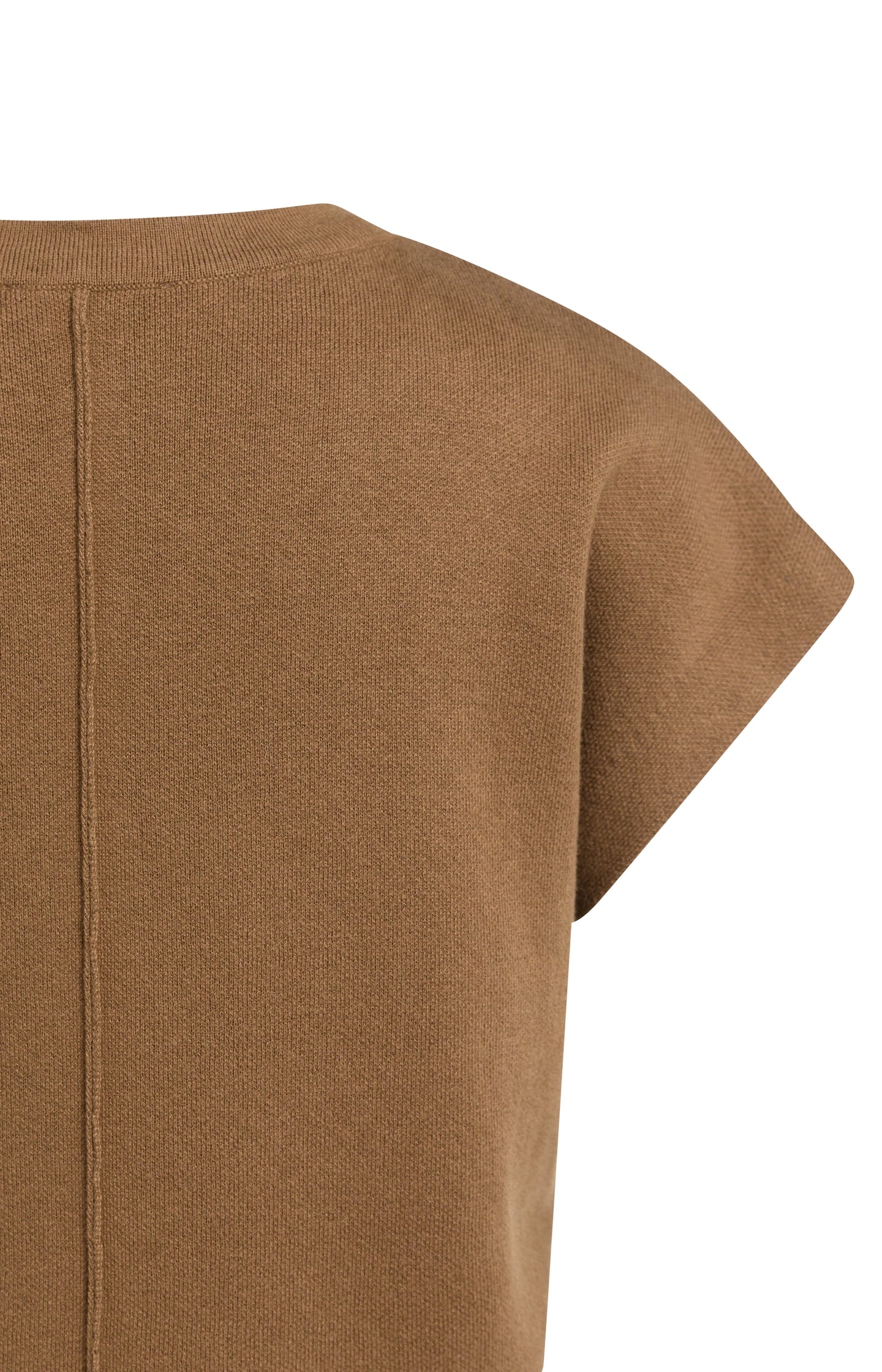 Jacquard knit top with cap sleeves - Type: product