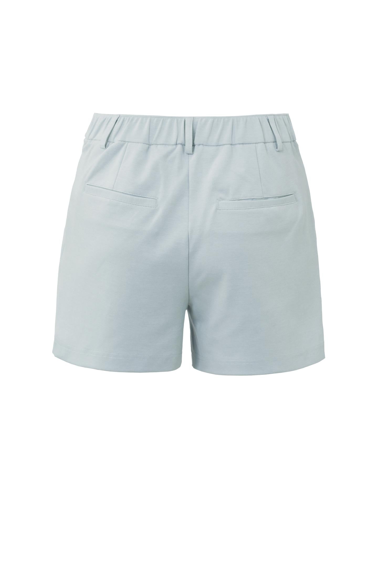 Jersey chino shorts with side pockets and a zip fly