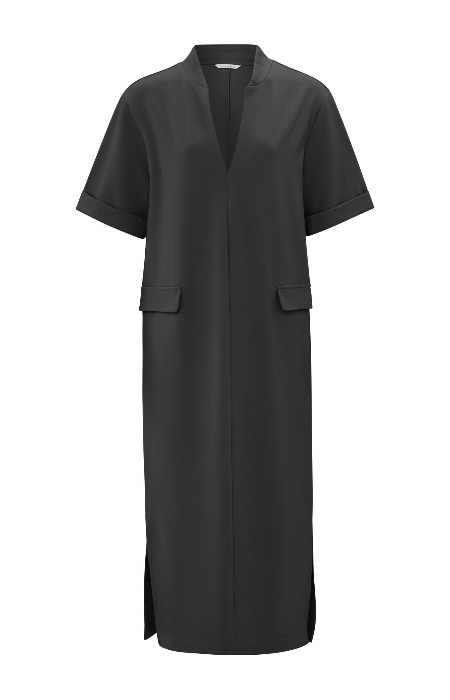 Jersey midi dress with pocket details - Type: product