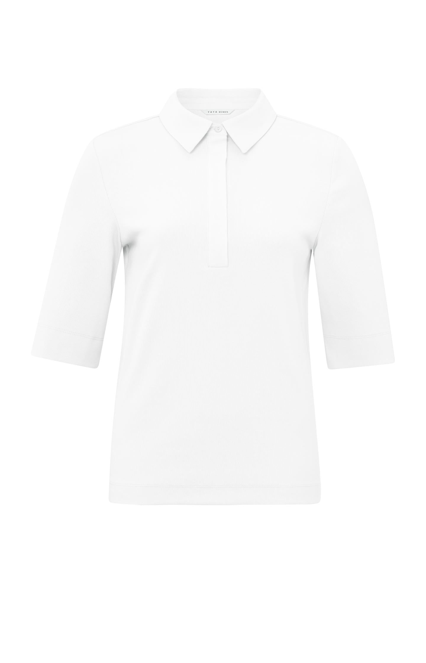 Jersey polo top with buttons and half sleeves - Type: product