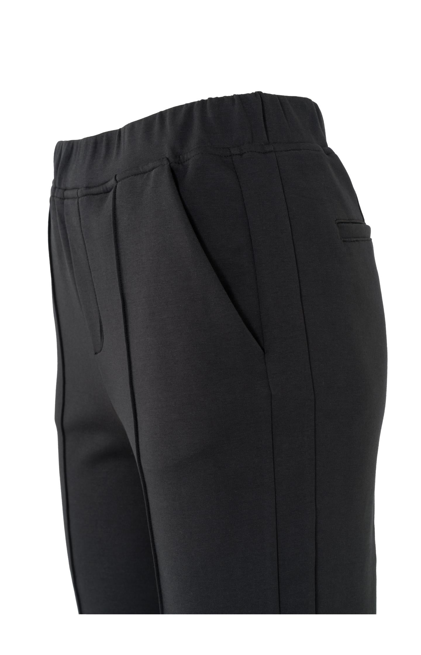 Jersey scuba trousers in a cotton blend