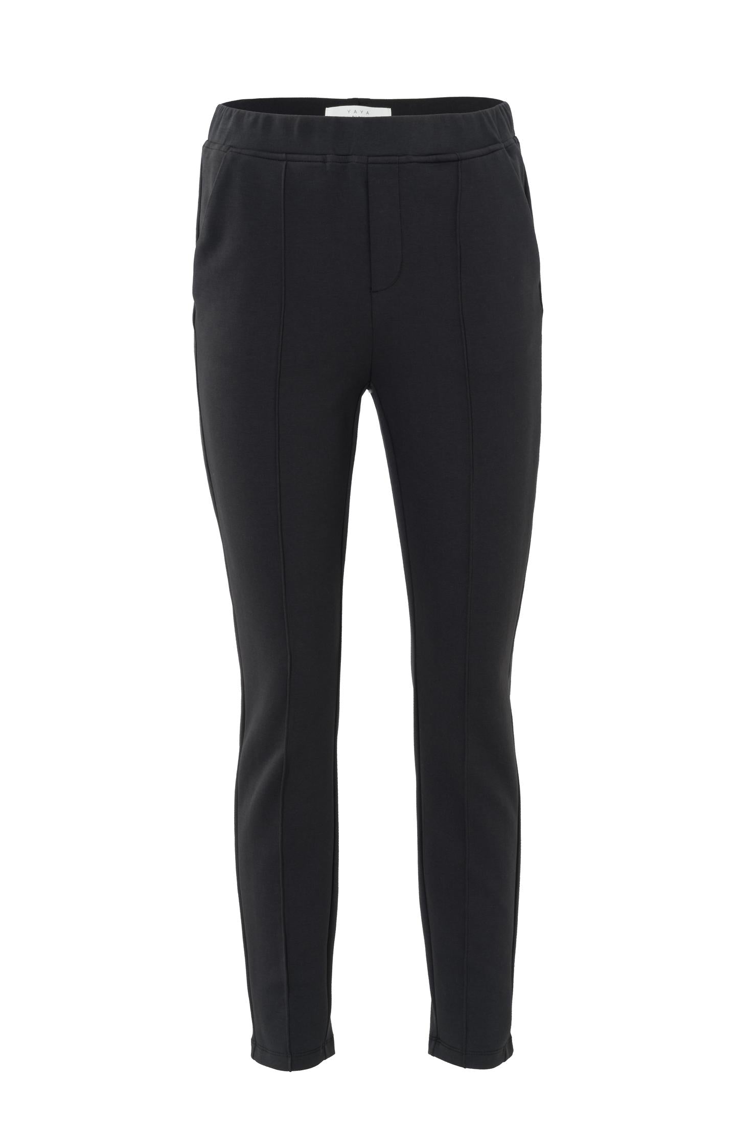 Jersey scuba trousers in a cotton blend - Type: product