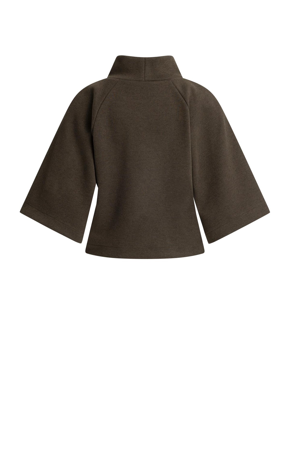 Jersey-Pullover mit weiten Ärmeln - Delicioso Brown