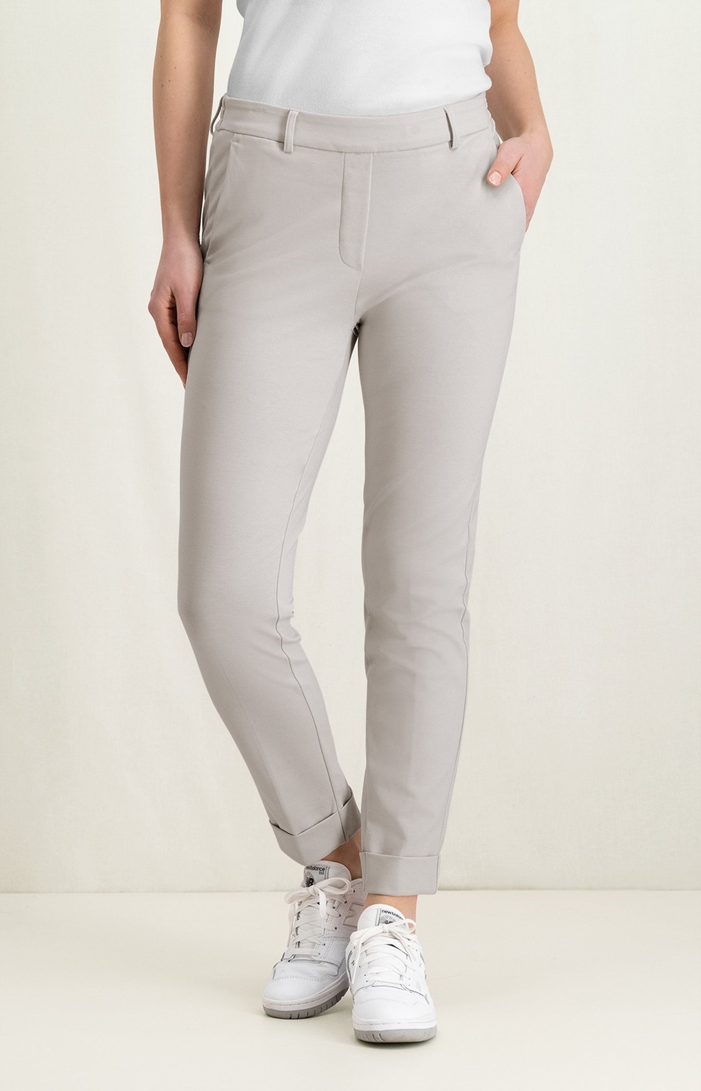 Jersey tailored trousers with elastic waist and pockets - Type: lookbook