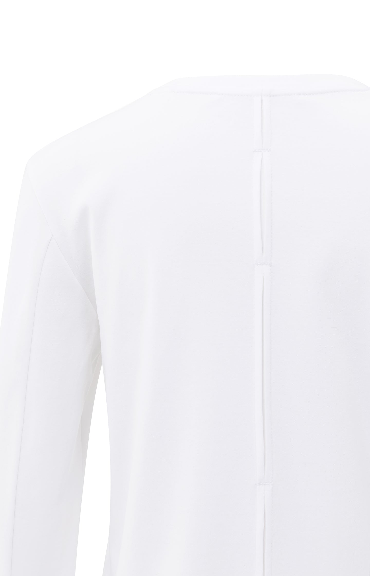 Jersey top with long sleeves and woven cuffs - Type: lookbook
