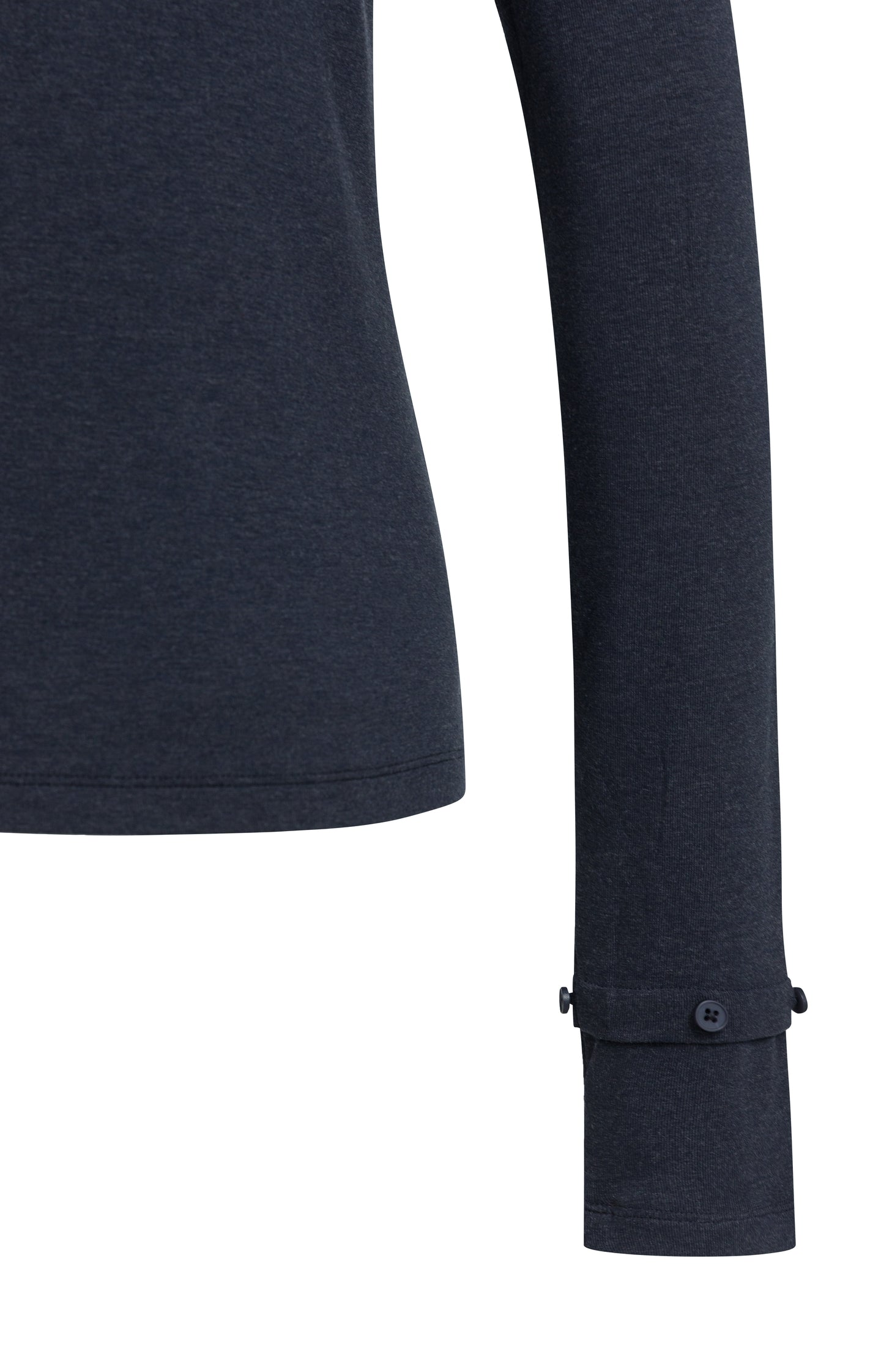 Jersey top with removable cuffs