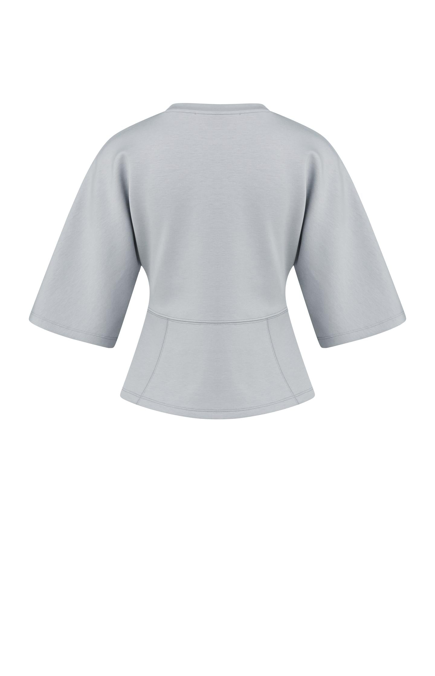 Jersey top with wide mid-length sleeves - Type: lookbook