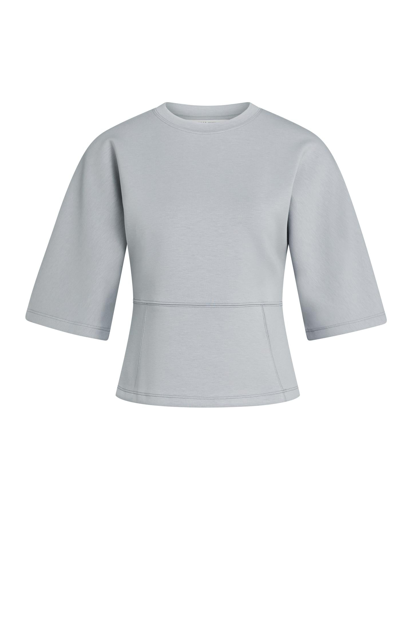 Jersey-Oberteil mit weiten, halblangen Ärmeln