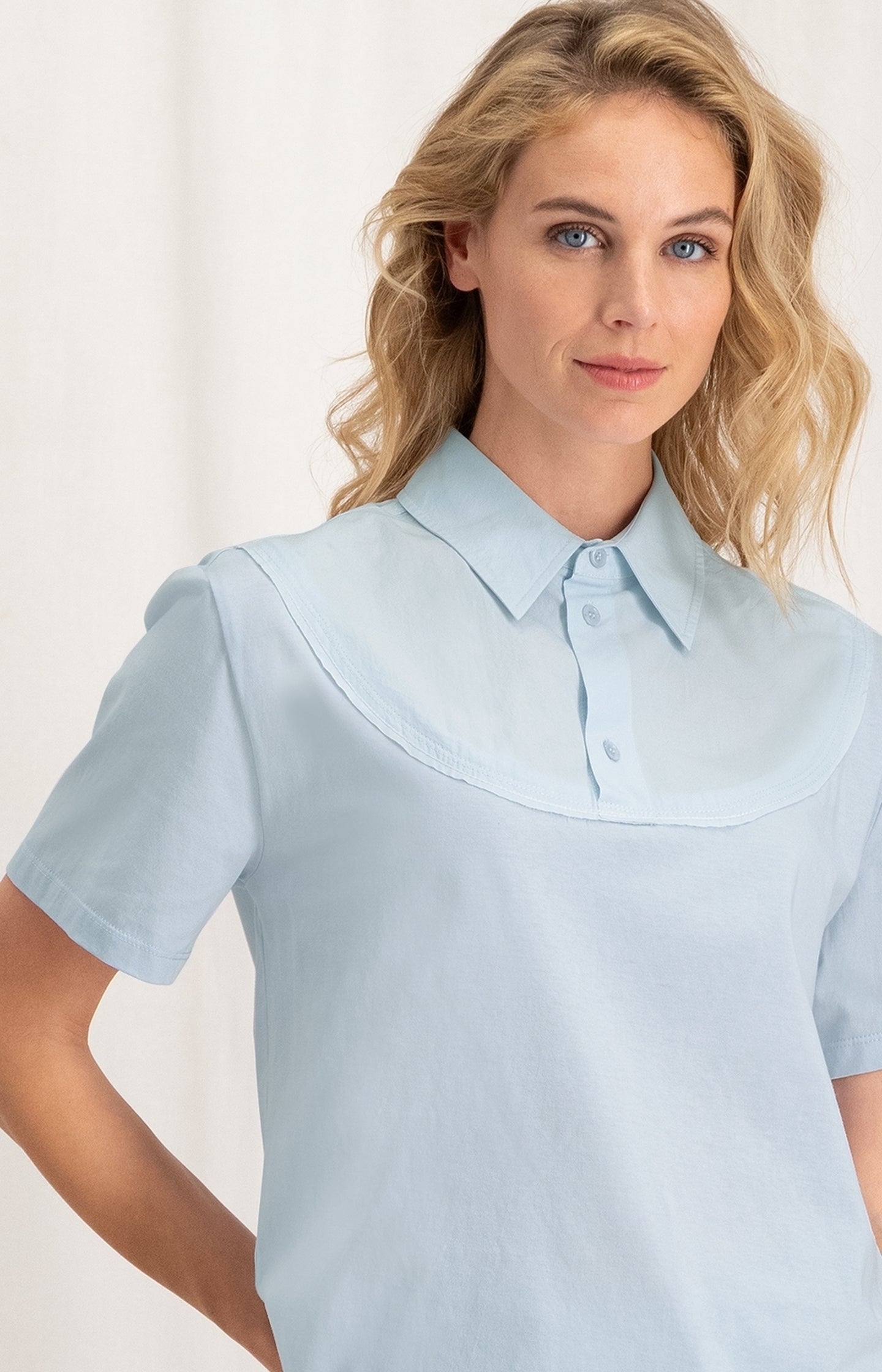 Jersey collared shirt hotsell