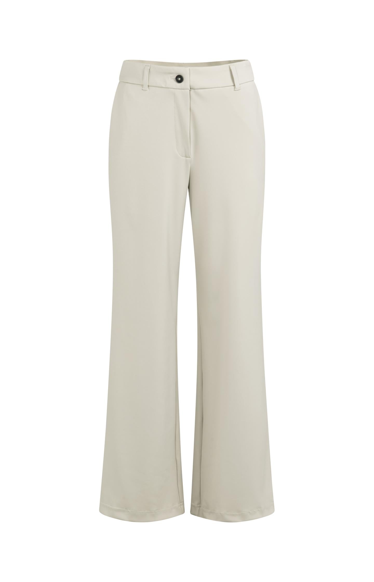 Jersey trousers with elastic waistband and wide legs - Type: product