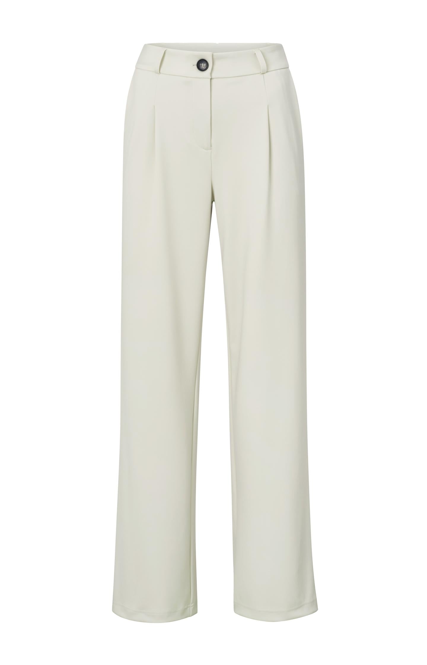 Jersey trousers with wide legs and pleated details - Type: product