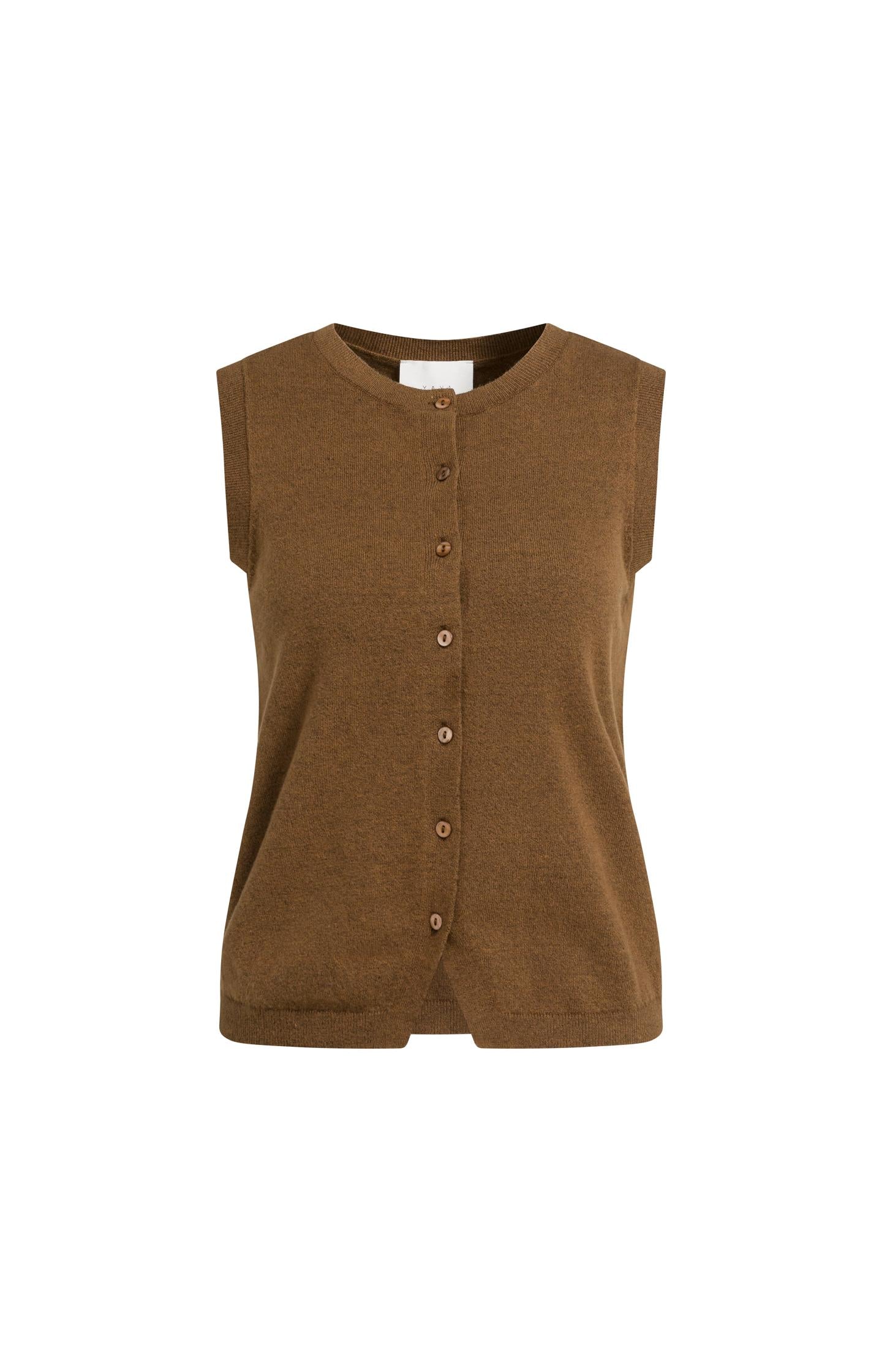 Knitted spencer with button closure - Type: lookbook