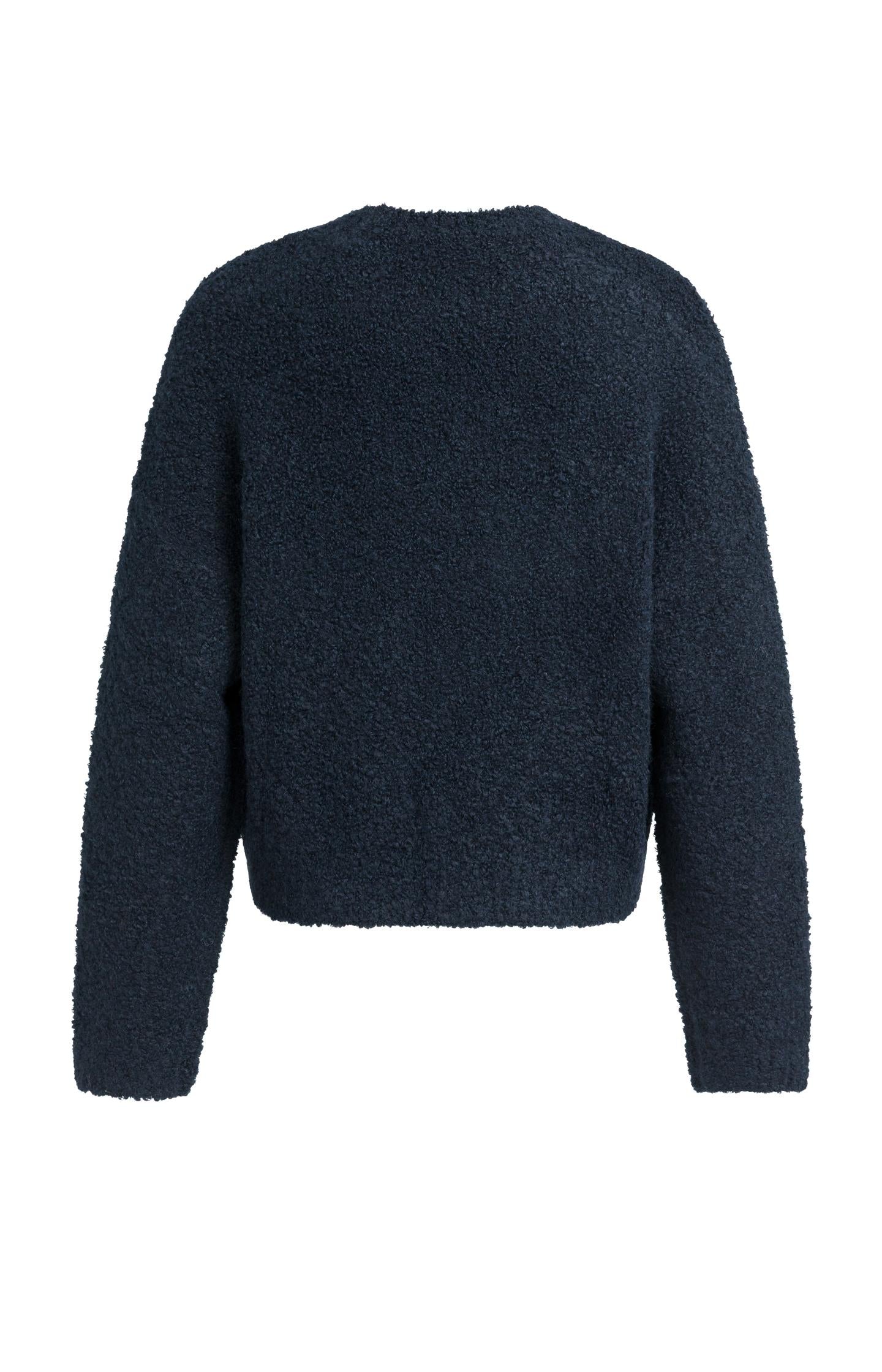 Knitted sweater with artwork