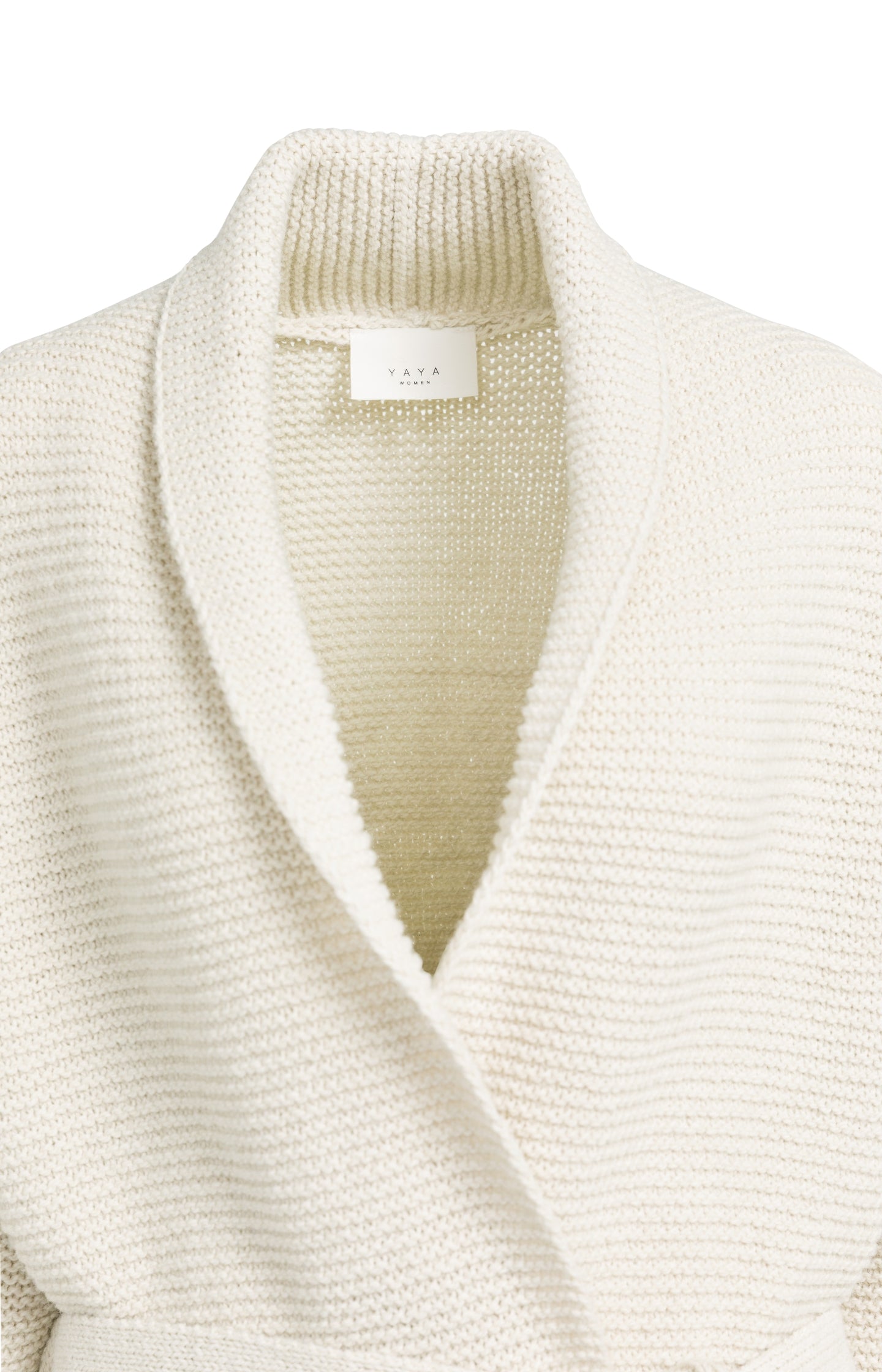 Knitted wrap cardigan with long sleeves - Type: product