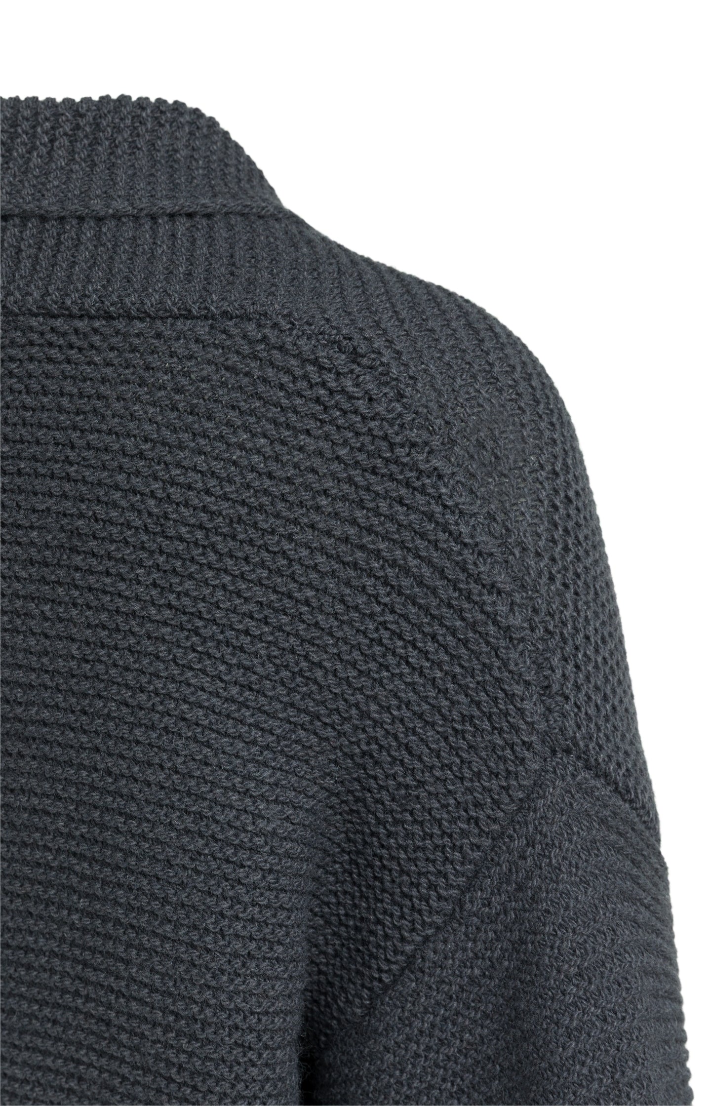 Knitted wrap cardigan with long sleeves