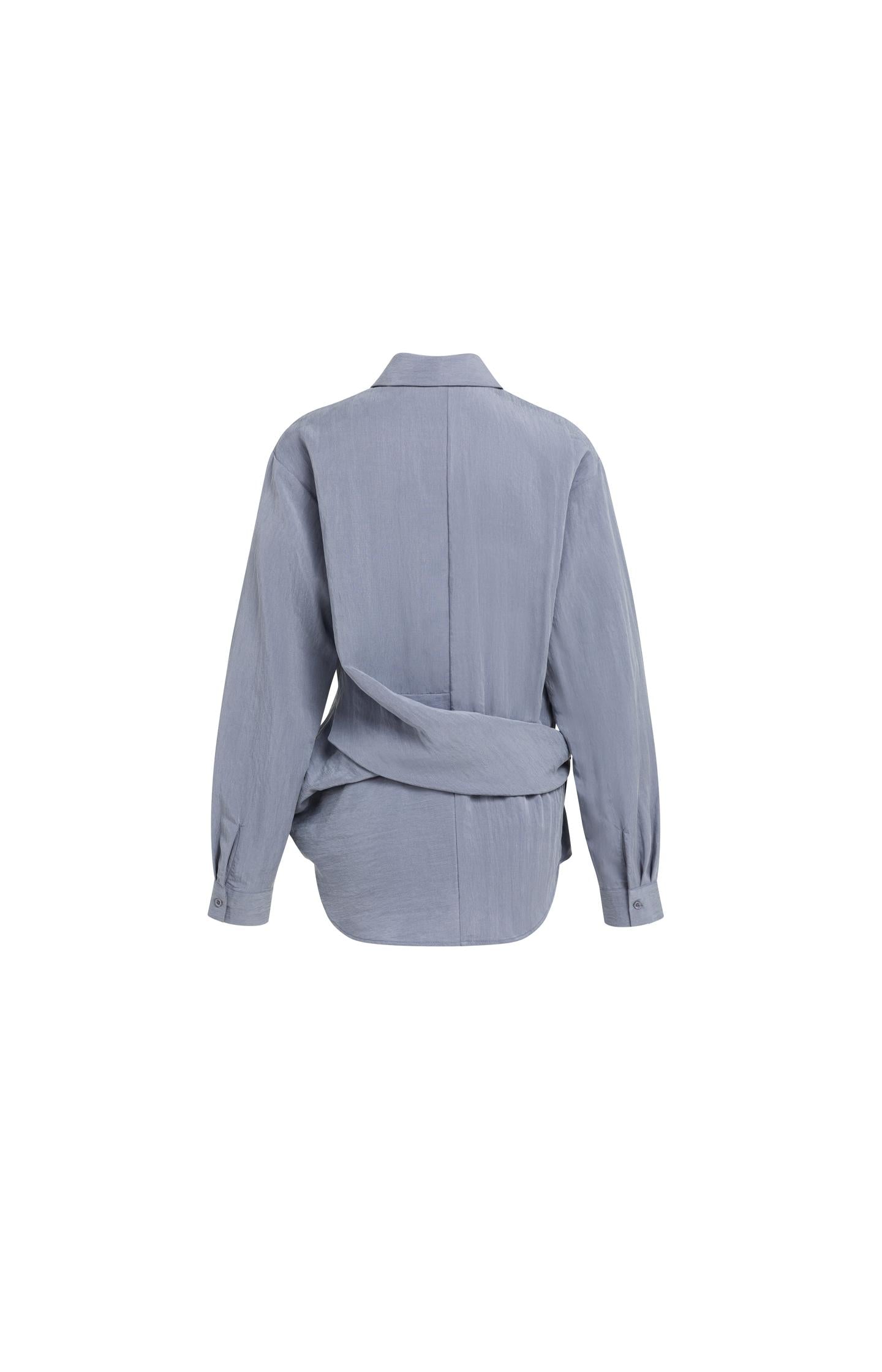 Knotted blouse with long sleeves - Type: product