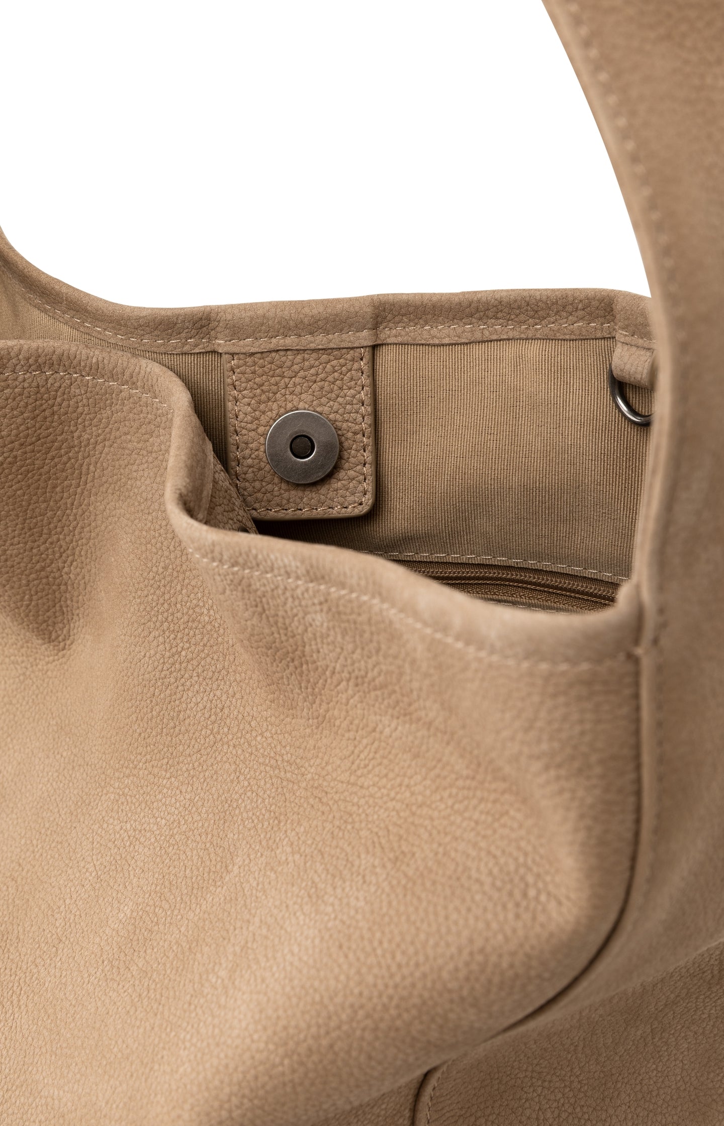 Large leather shoulder bag with adjustable strap