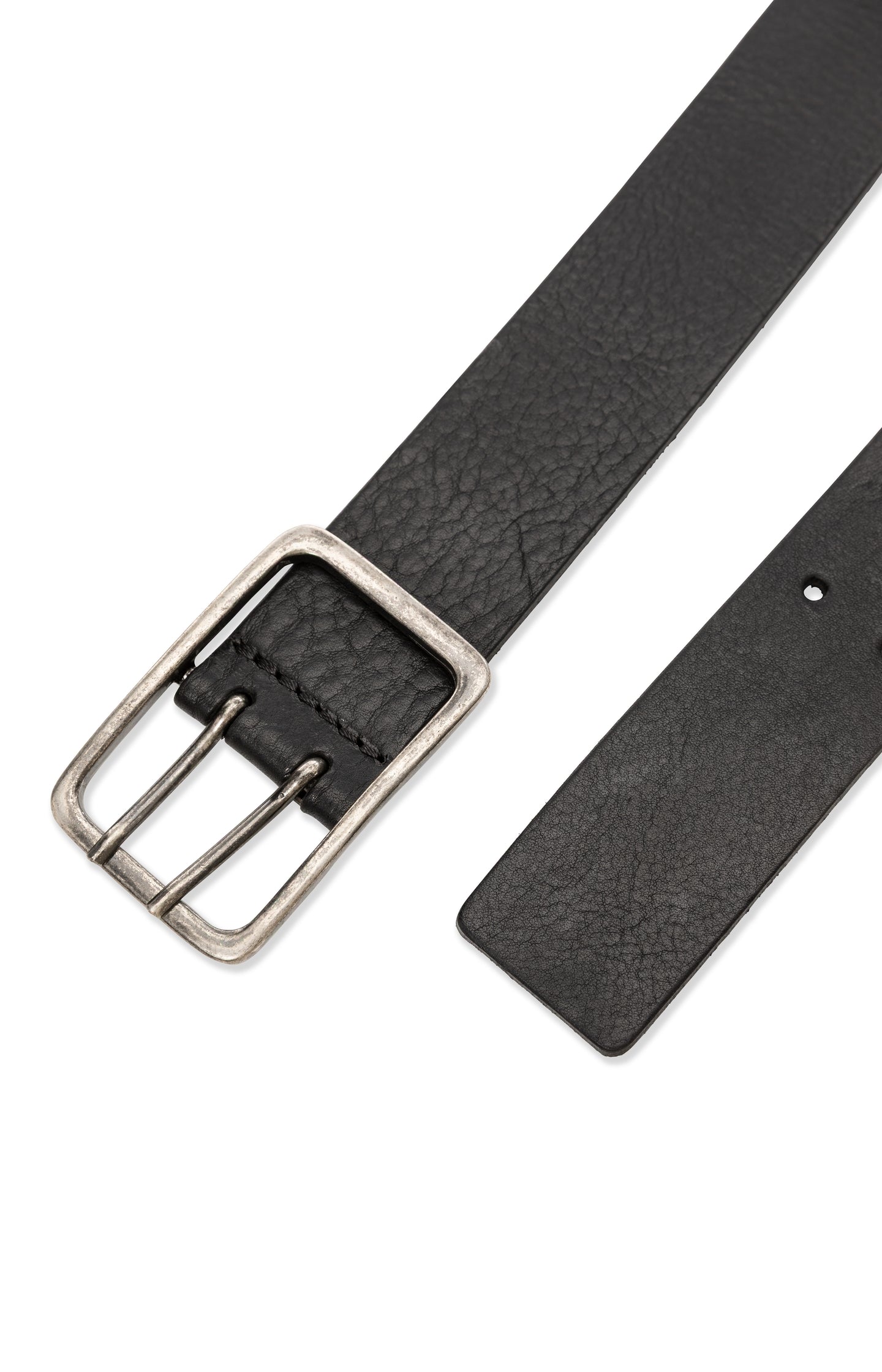 Leather belt with buckle - Type: lookbook