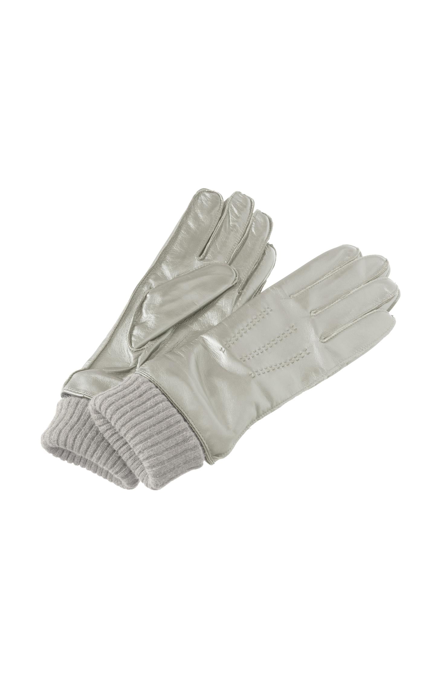 Leather gloves with subtle stitching