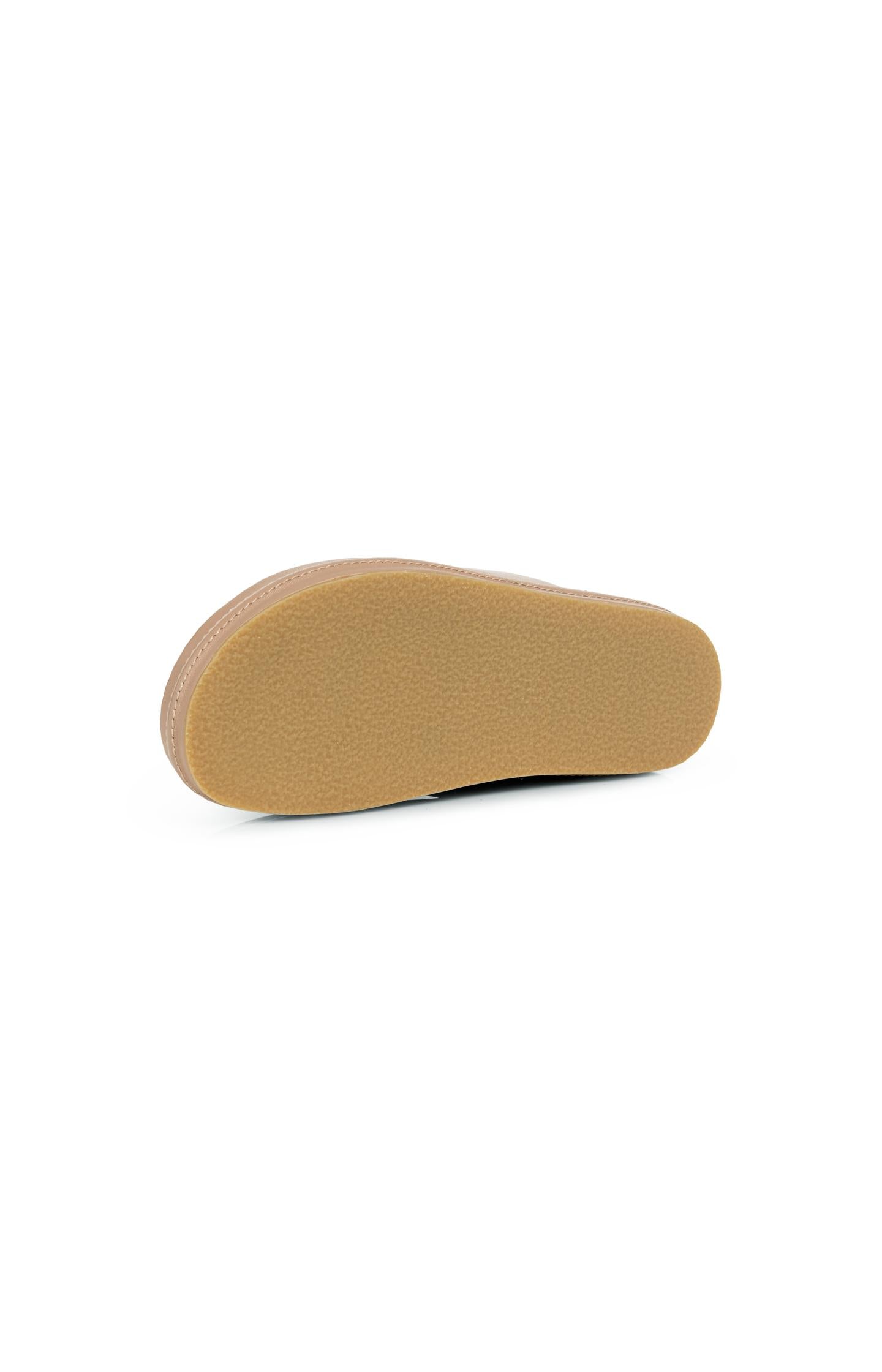 Leather sandals with platform sole
