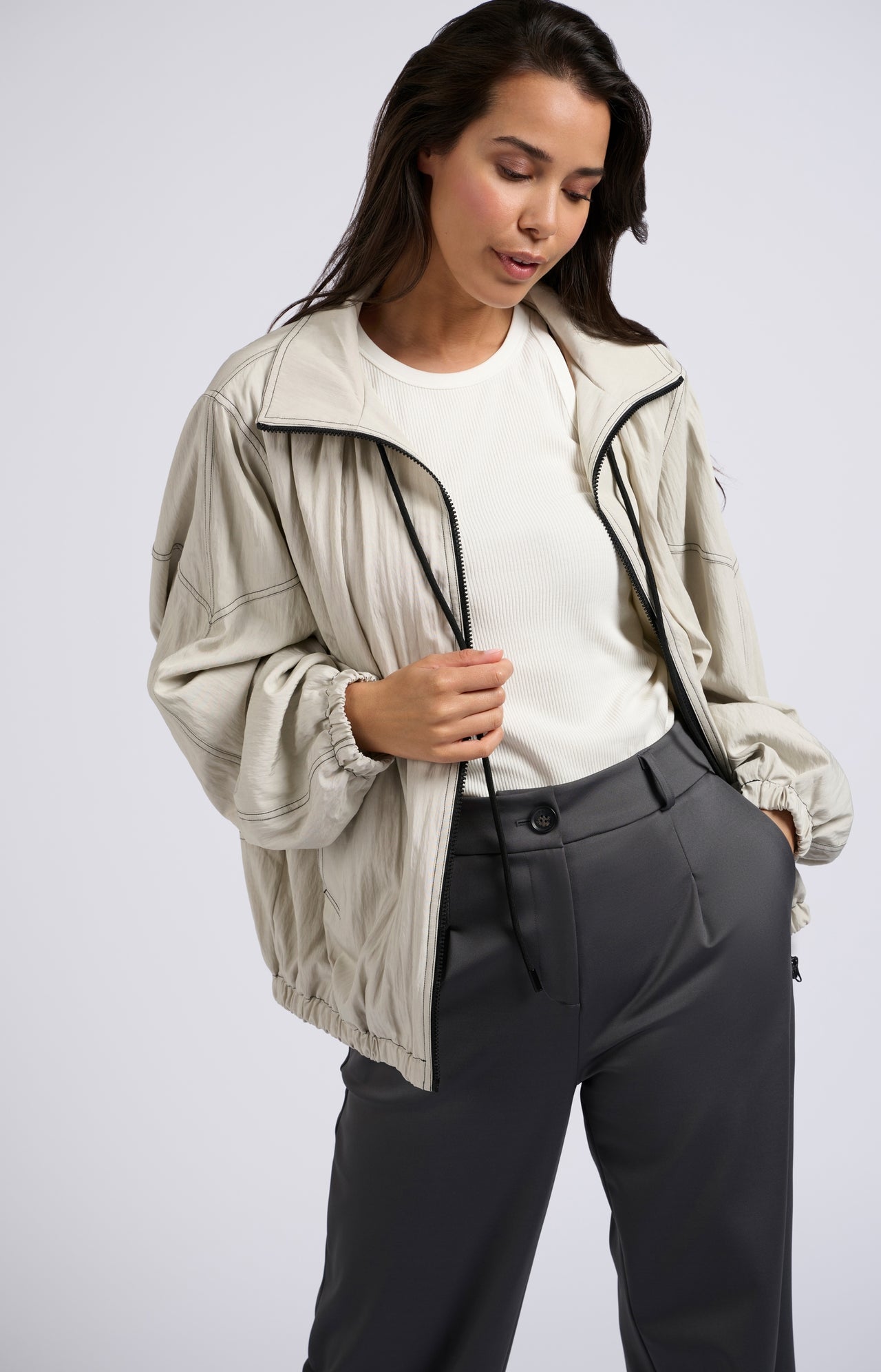 Lightweight oversized jacket