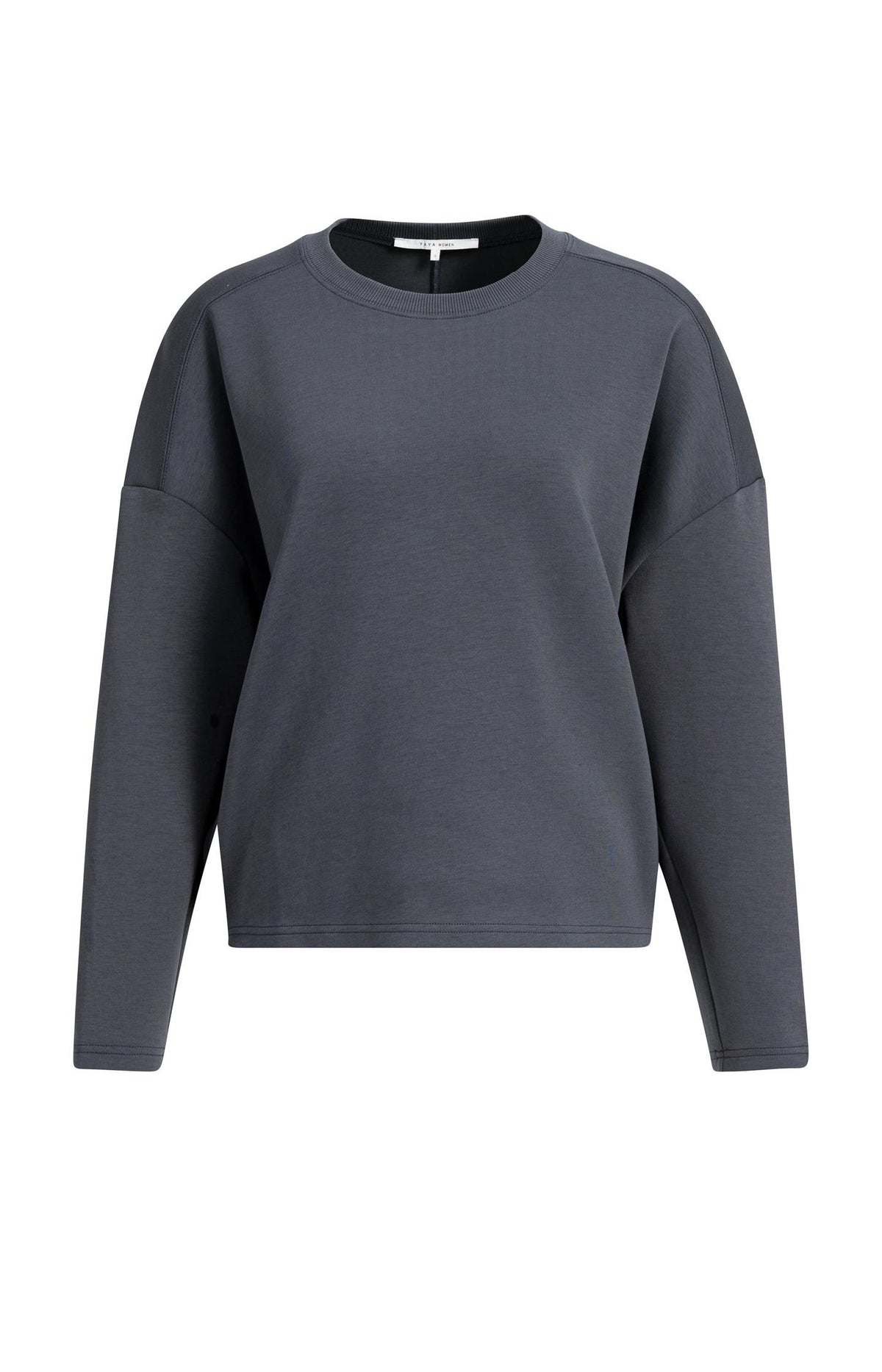 Leichter Pullover mit Ballonsaum - Hole Black