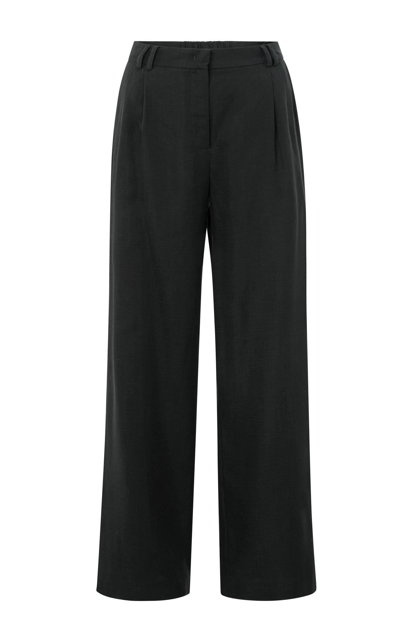 Linen-blend trousers with wide legs (L32) - Type: product