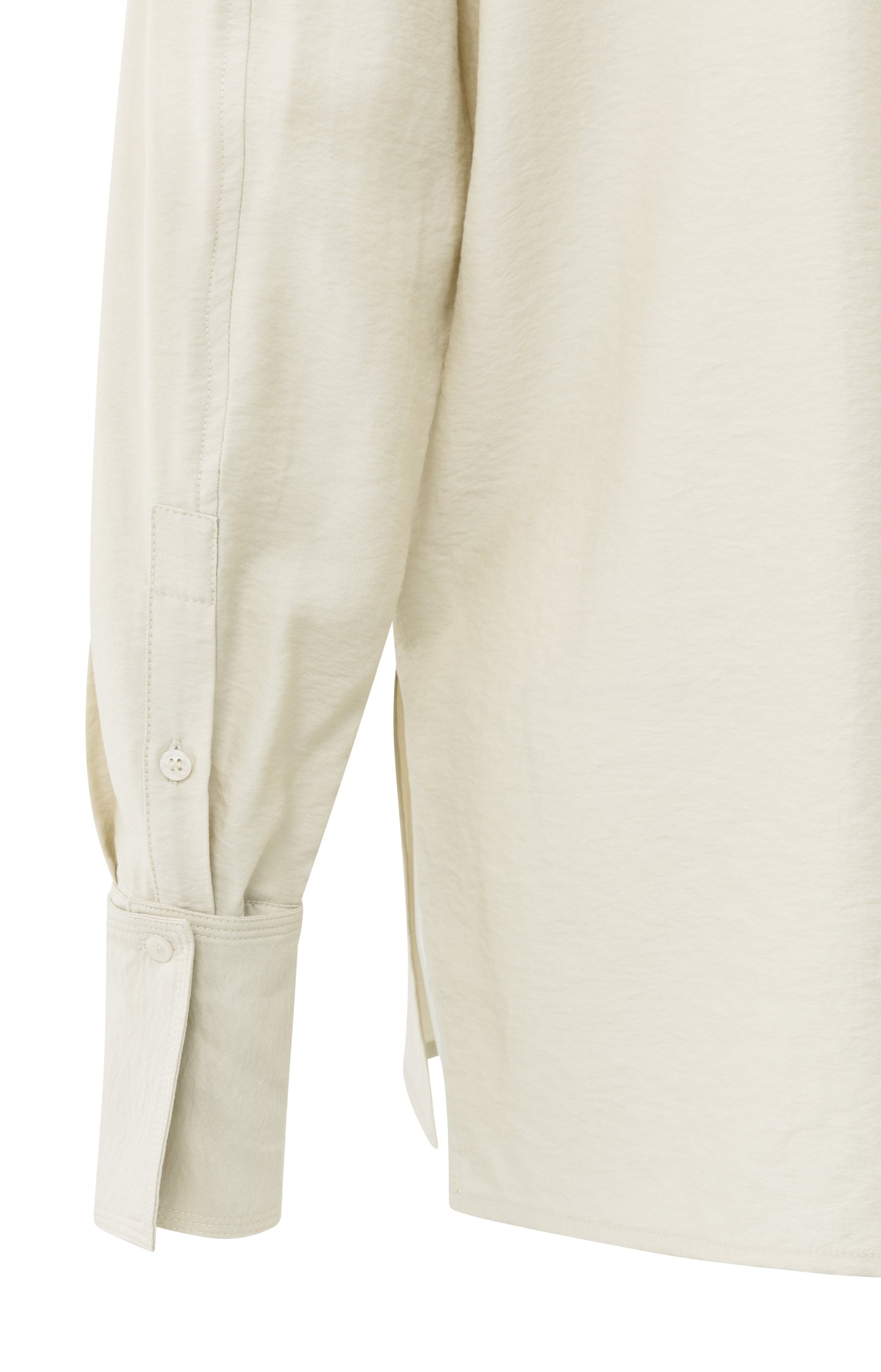 Long blouse with removable collar and cuffs