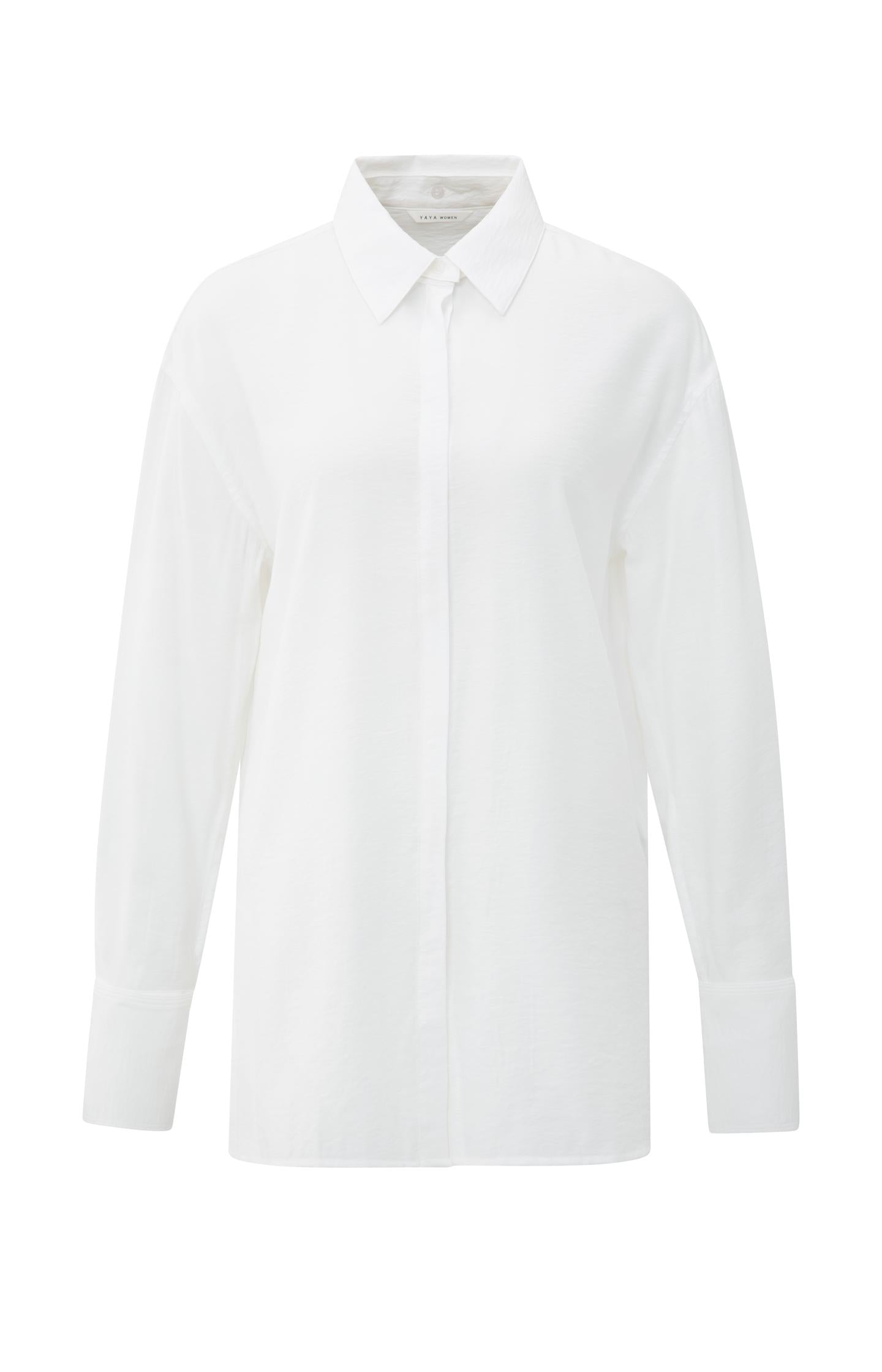 Long blouse with removable collar and cuffs - Type: product