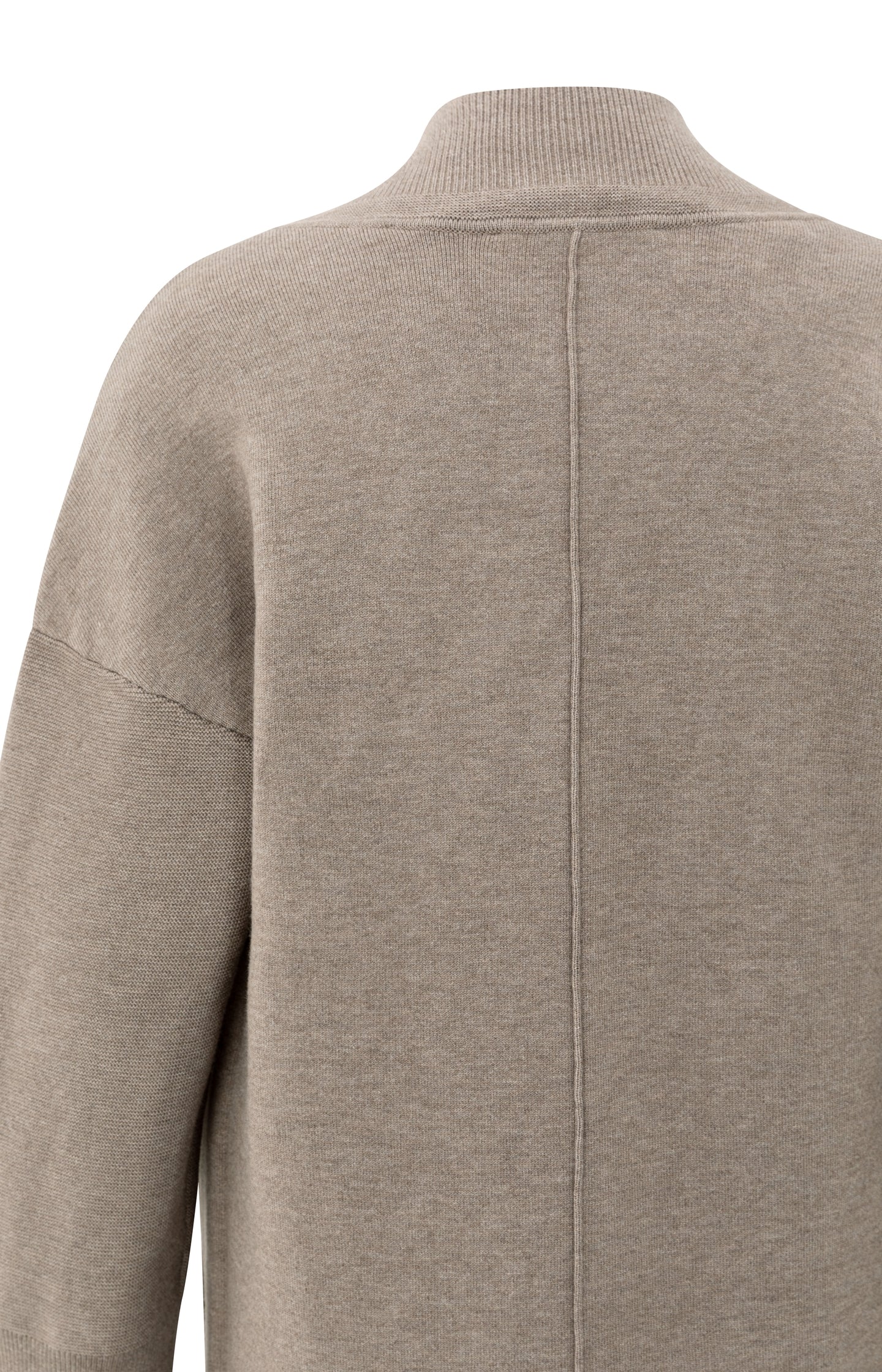 Long coatigan with patch pockets
