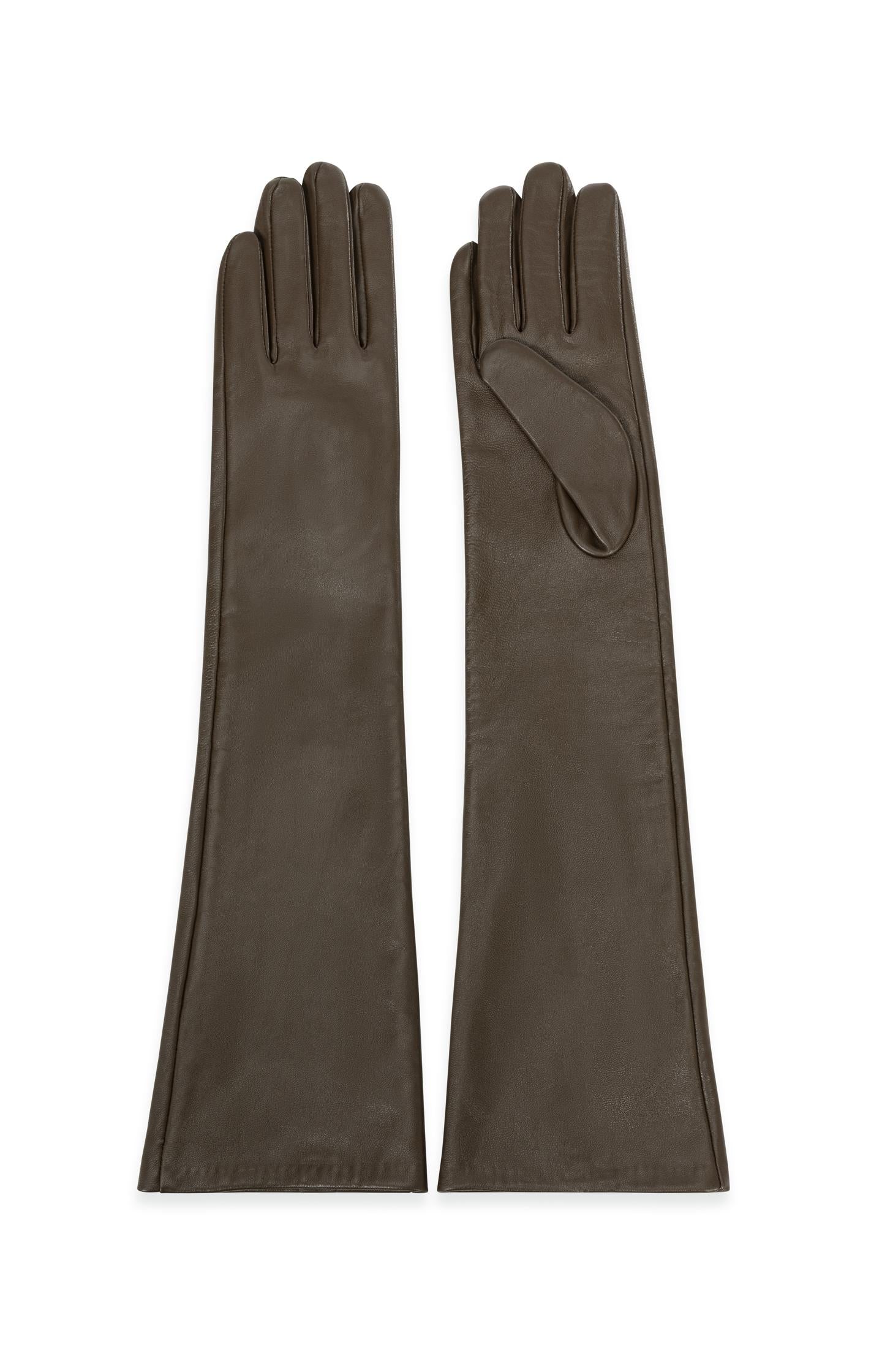 Long leather gloves - Type: product