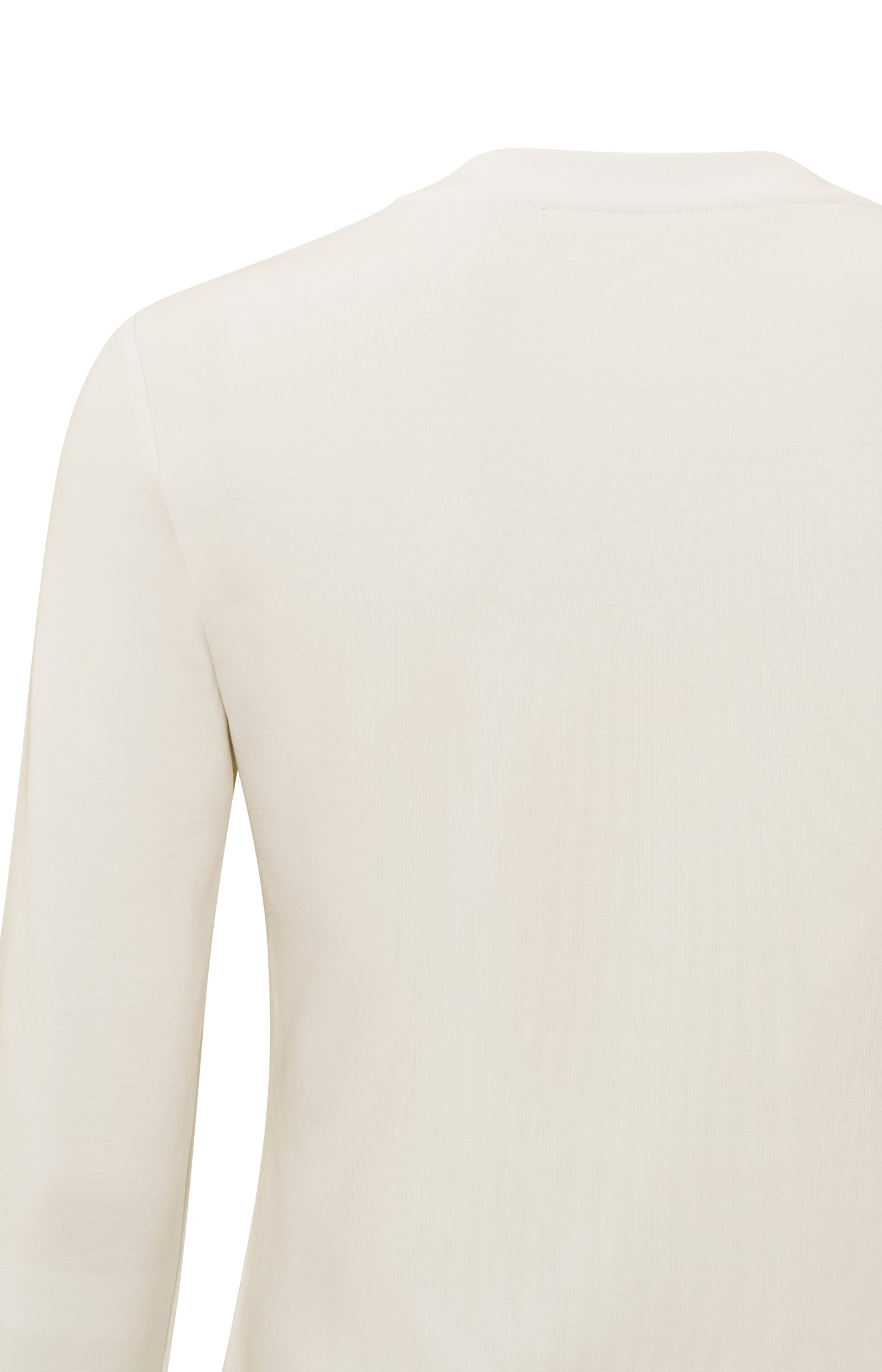Long sleeve shirt in heavy cotton with round neckline - Type: lookbook