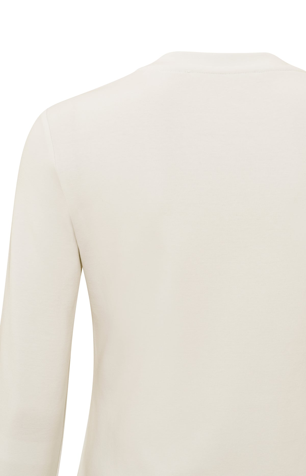 Long sleeve shirt in heavy cotton with round neckline - Type: lookbook