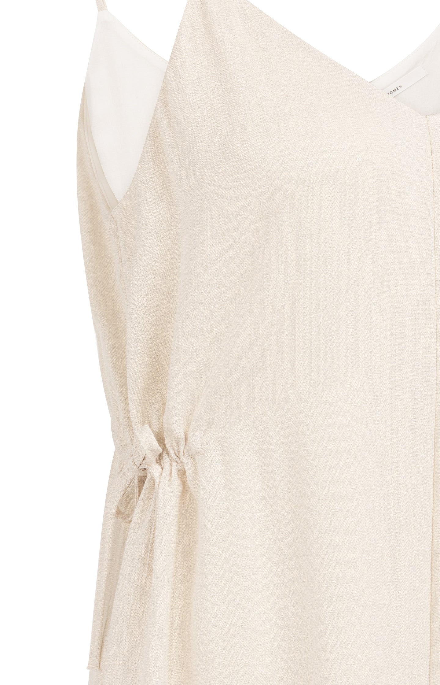 Long strappy dress with drawstrings