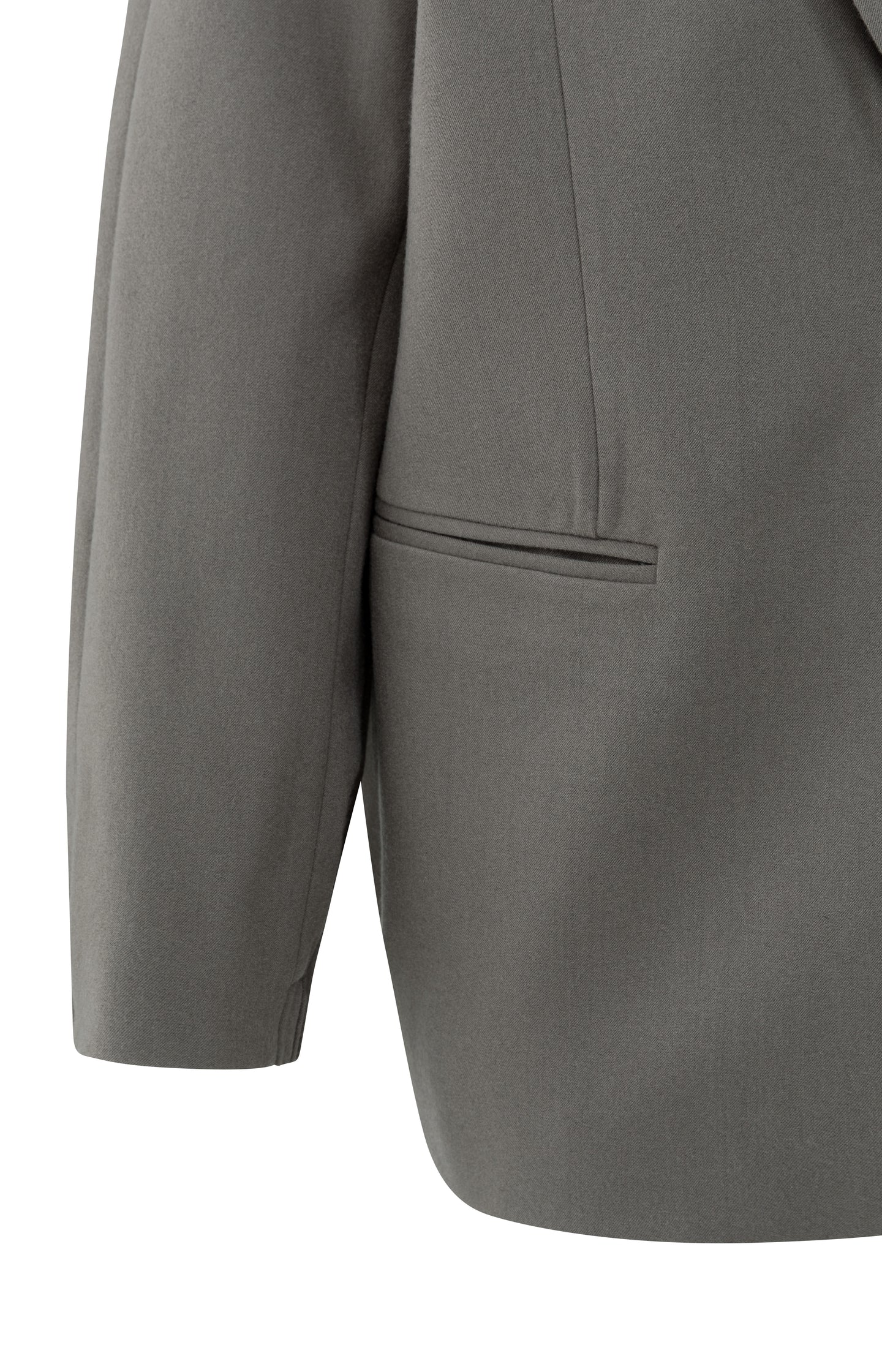 Loose-fit blazer with elastic hem and long sleeves