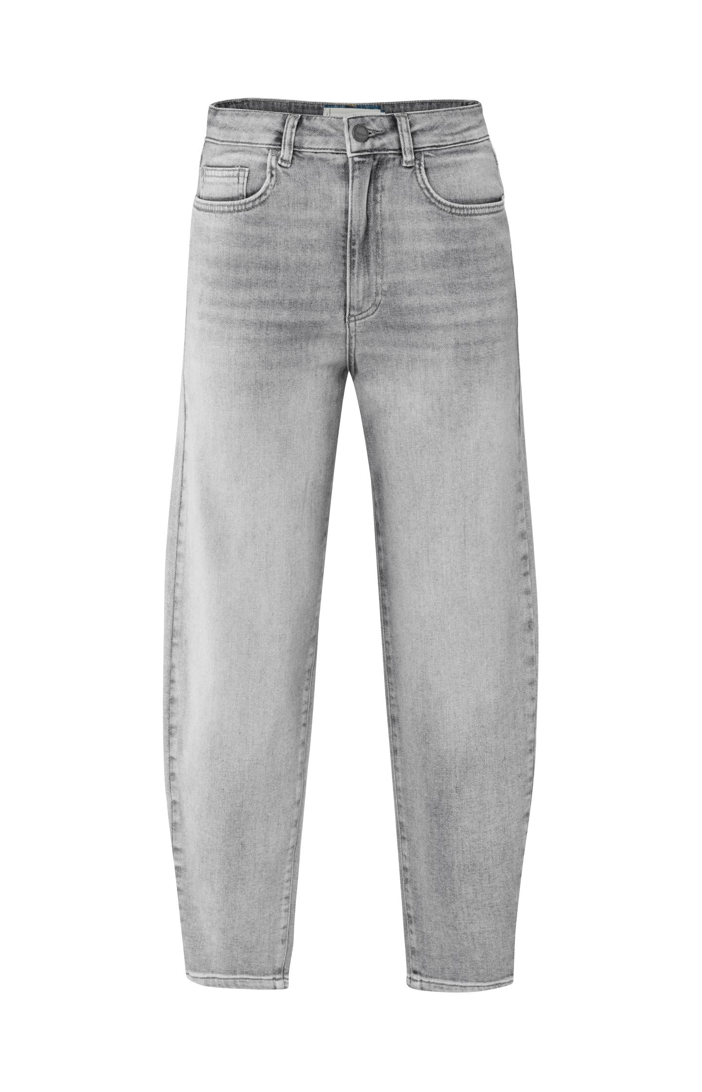 Loose fit denim with high waist and straight legs - Type: product