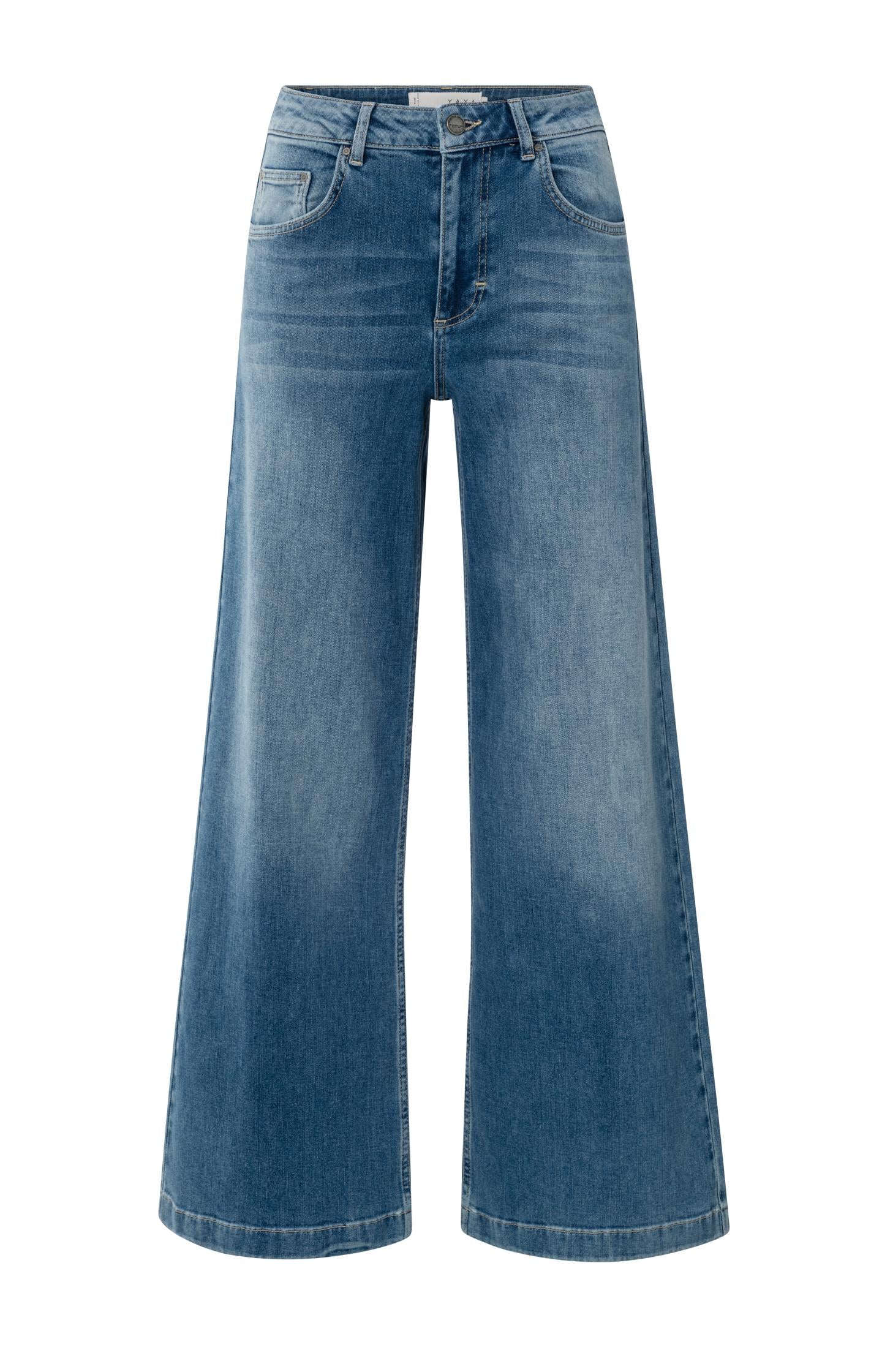 Loose fit jeans with high waist and wide legs (L32)